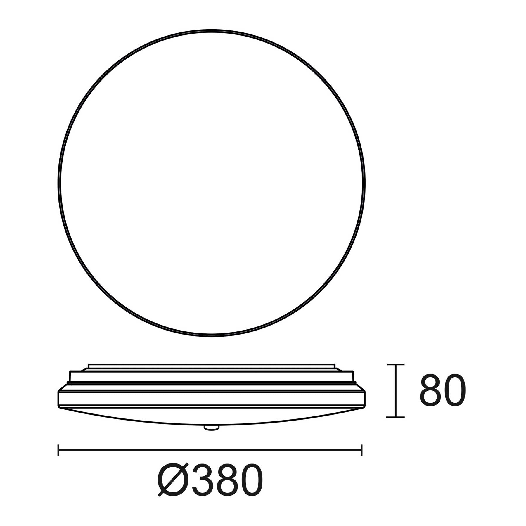 Indeluz Carme Rim LED přisazené svítidlo