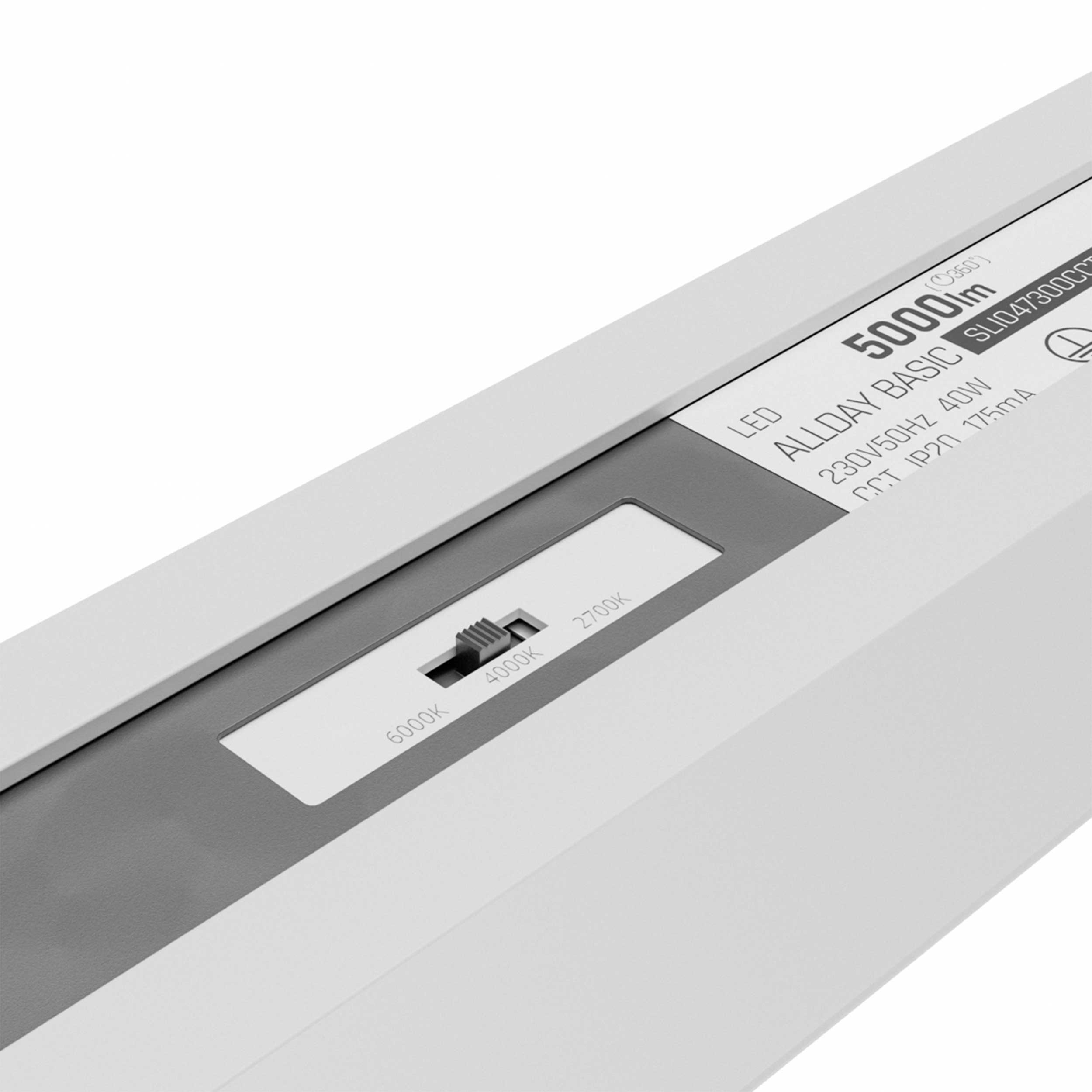 Spectrum ALLDAY Basic LED stropna linearna svjetiljka 2700/4000/6000K bijela