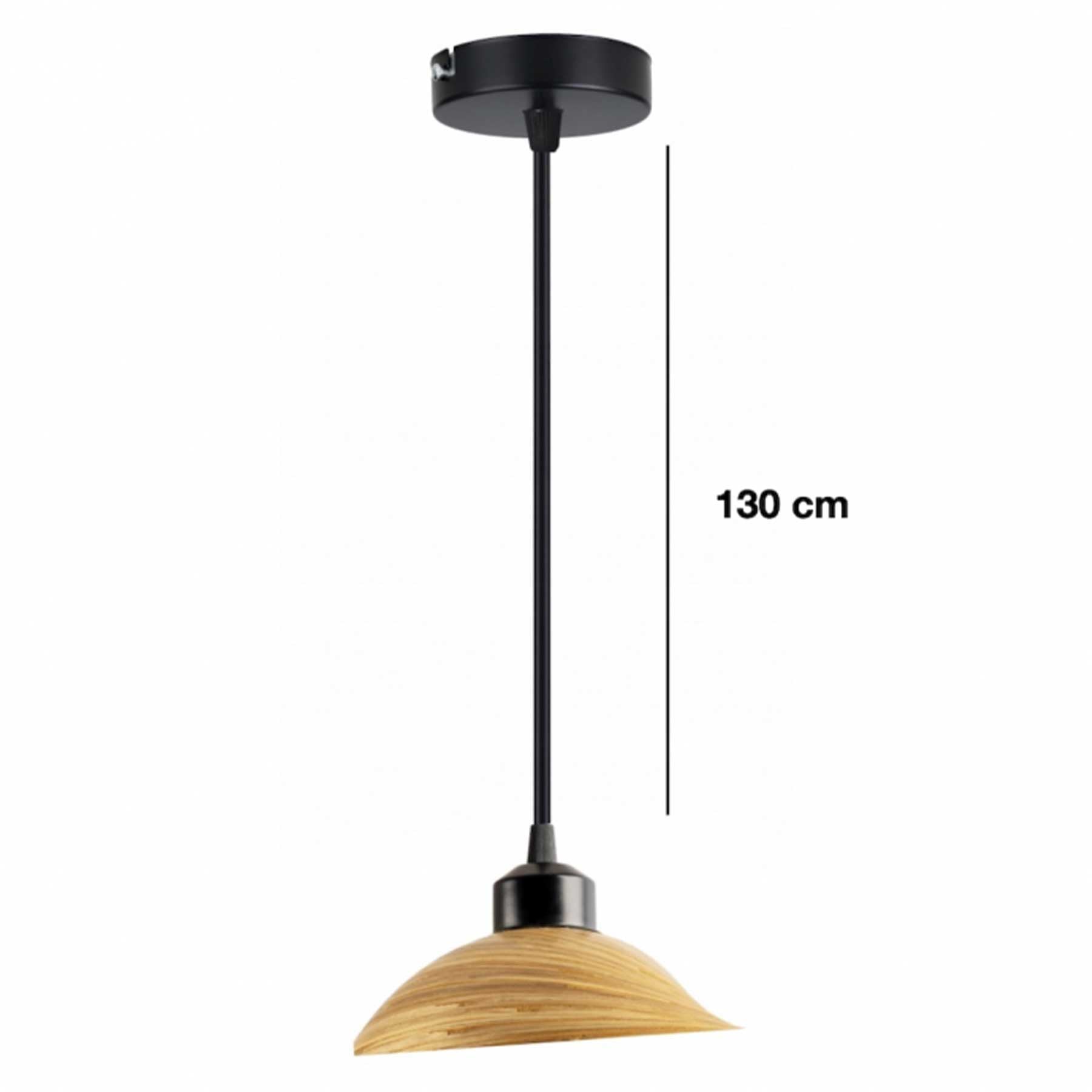 TD Lamps Bamboo E14 bambusové závěsné svítidlo