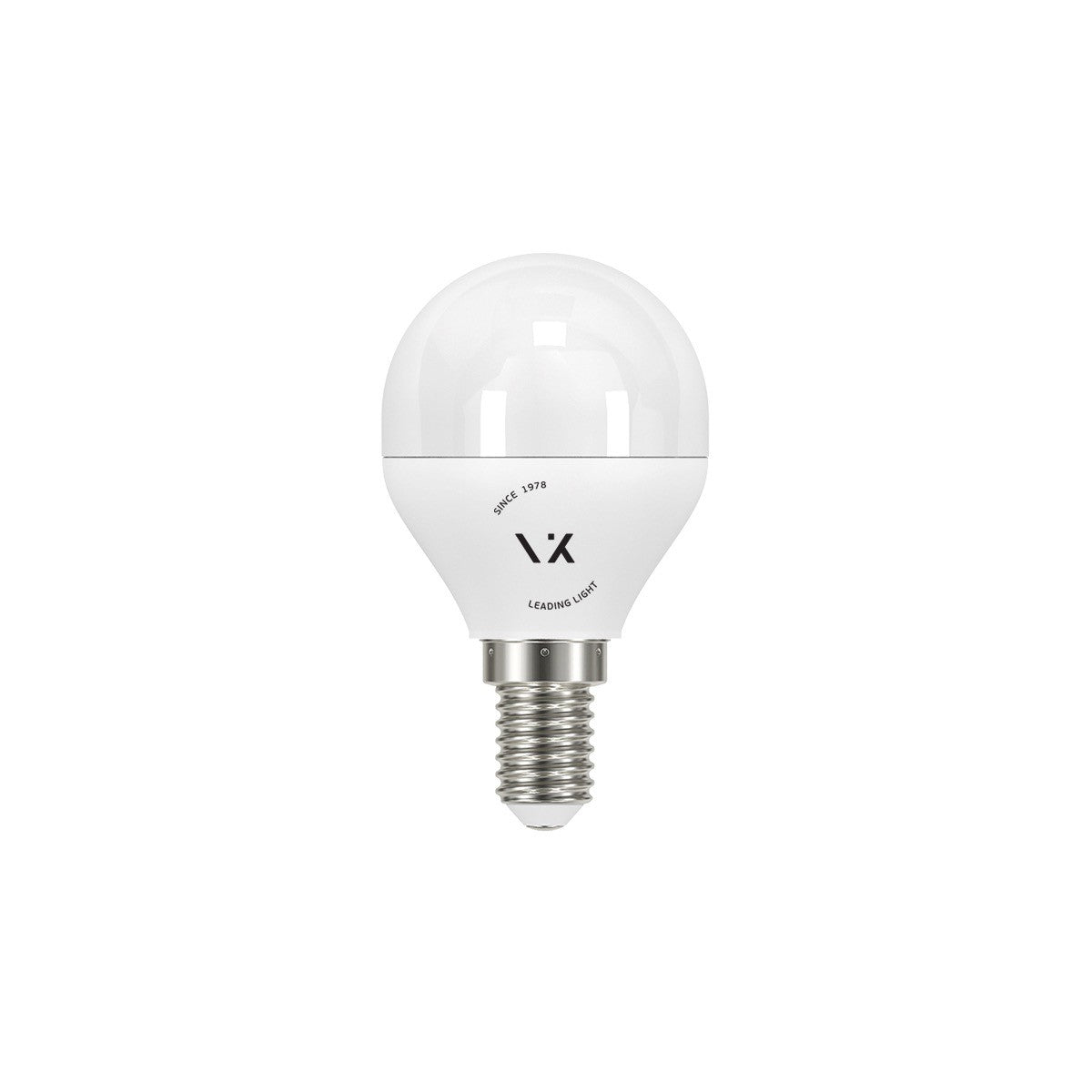 VK Light Mini Globe plastična LED žarulja E14, ø45, 9W, prigušiva