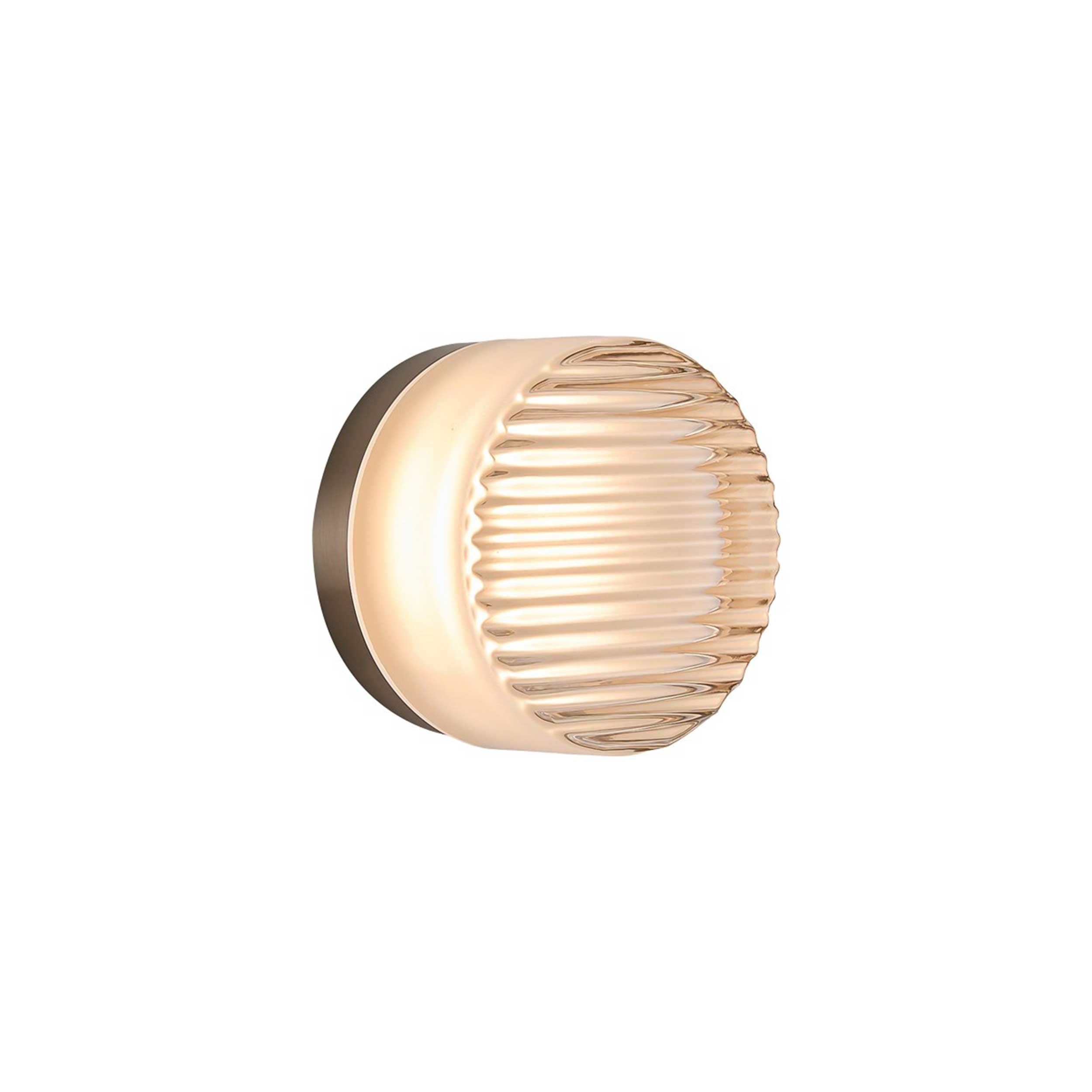 VK Light Glace LED zidna svjetiljka, rebrasta