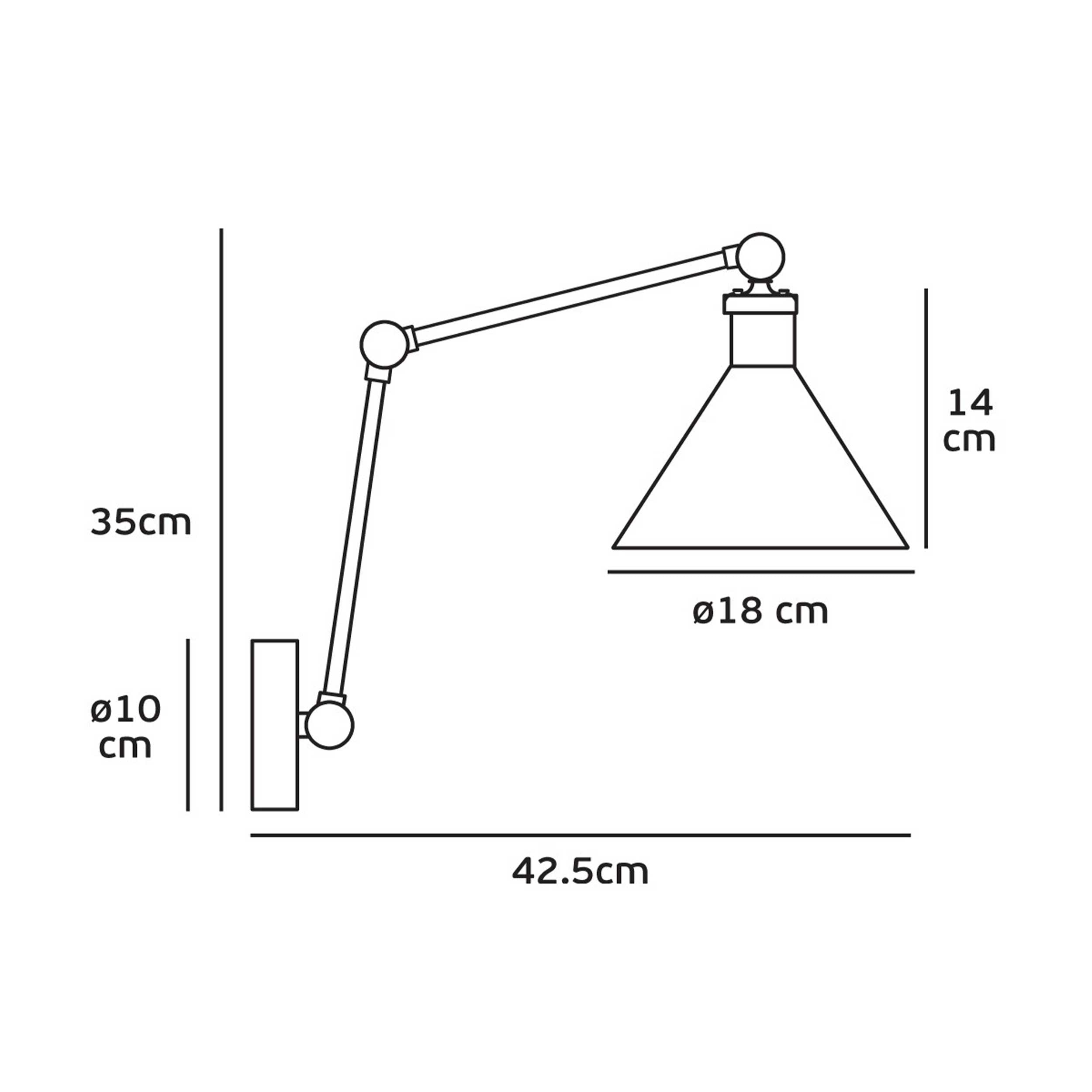 VK Light Gro E27 zidna svjetiljka