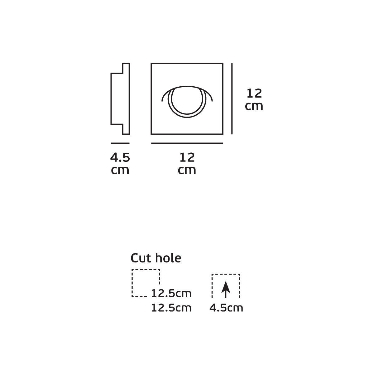 VK Light Downlight – okrugla ugradbena svjetiljka za montažu u strop, GU10