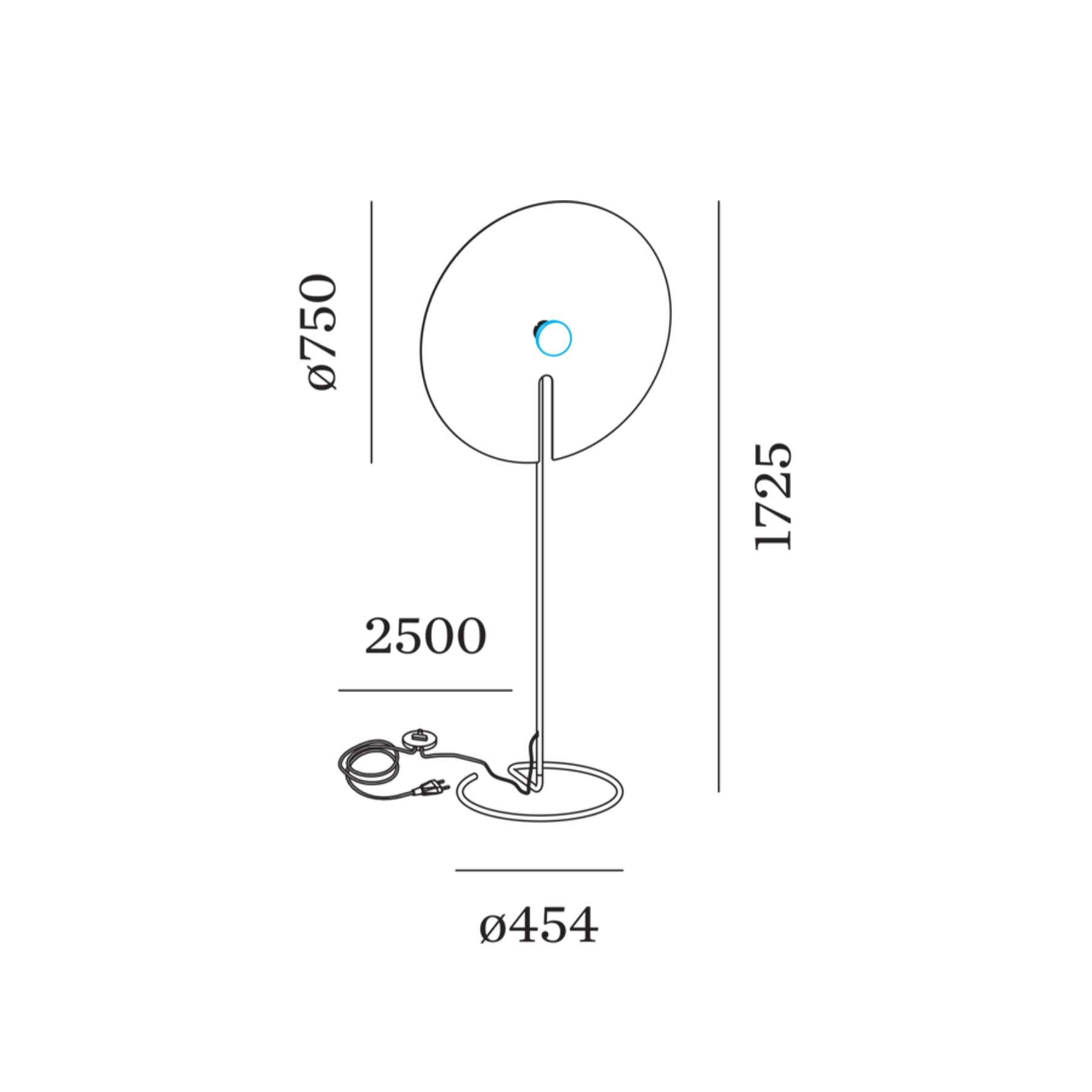 Wever and Ducré MIRRO stojací svítidlo