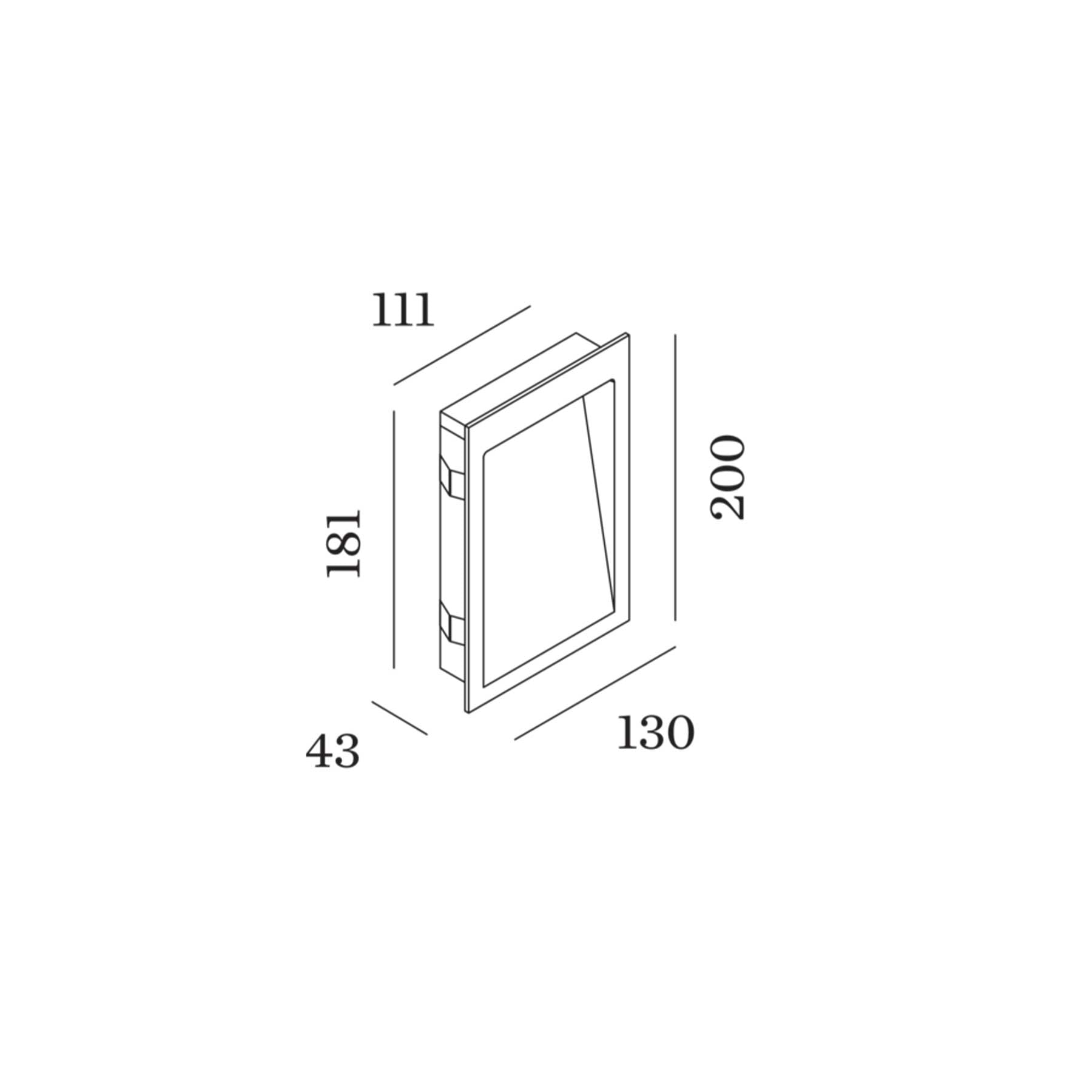Wever and Ducré ORIS LED venkovní schodišťové svítidlo IP66