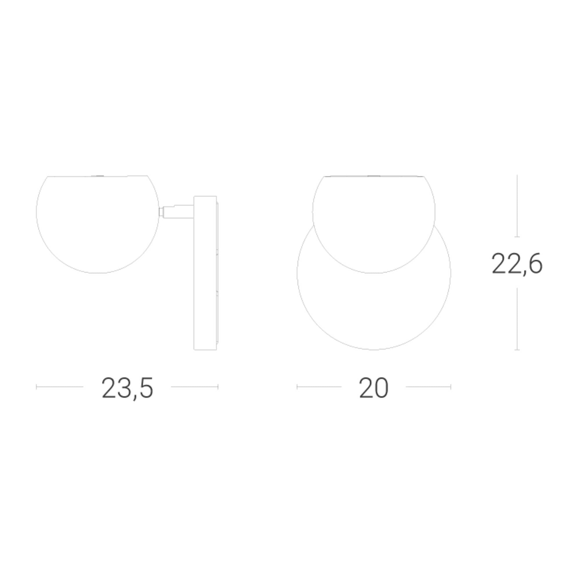 Zava Atrax LED nástěnné svítidlo