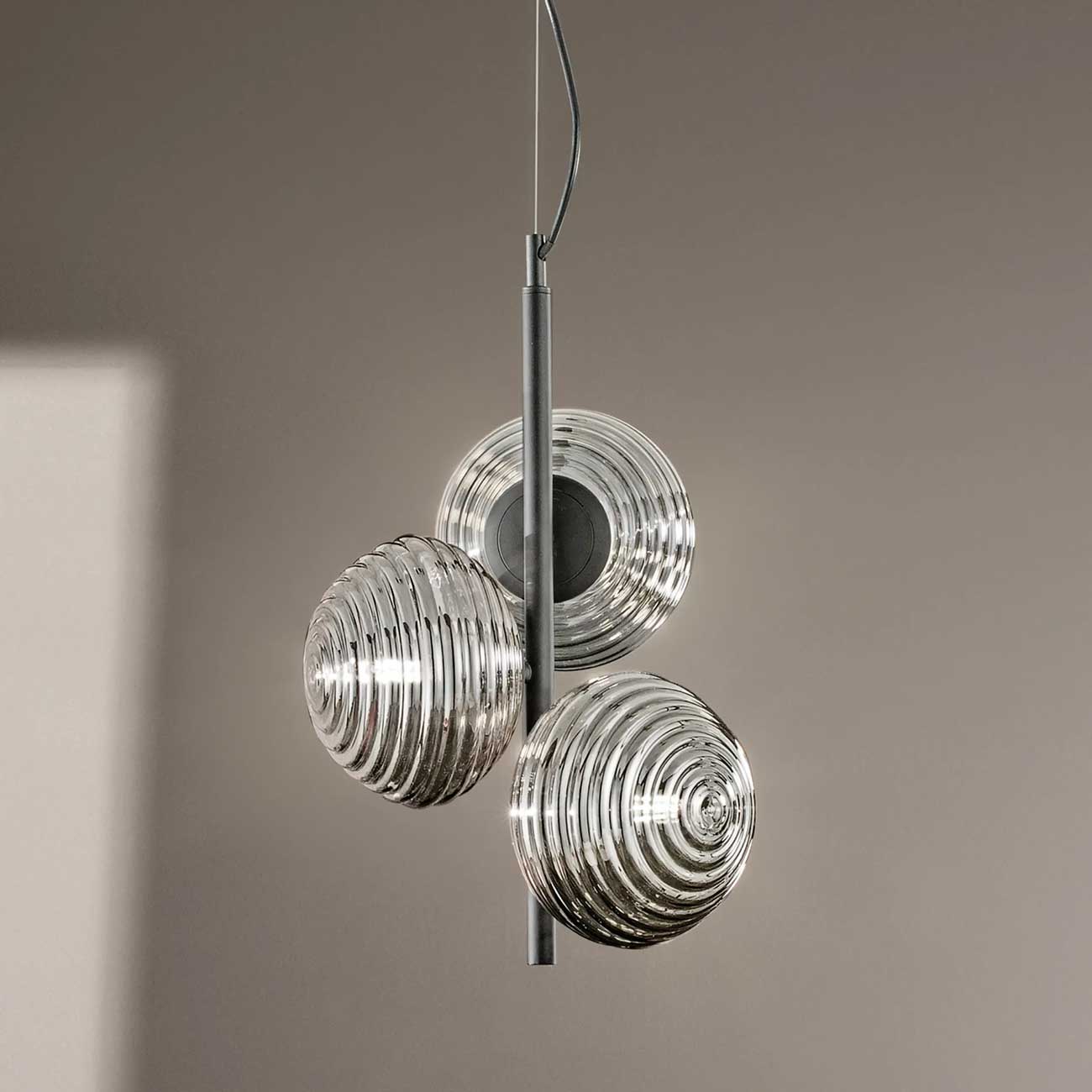 Faneurope Ripple LED závěsné skleněné svítidlo