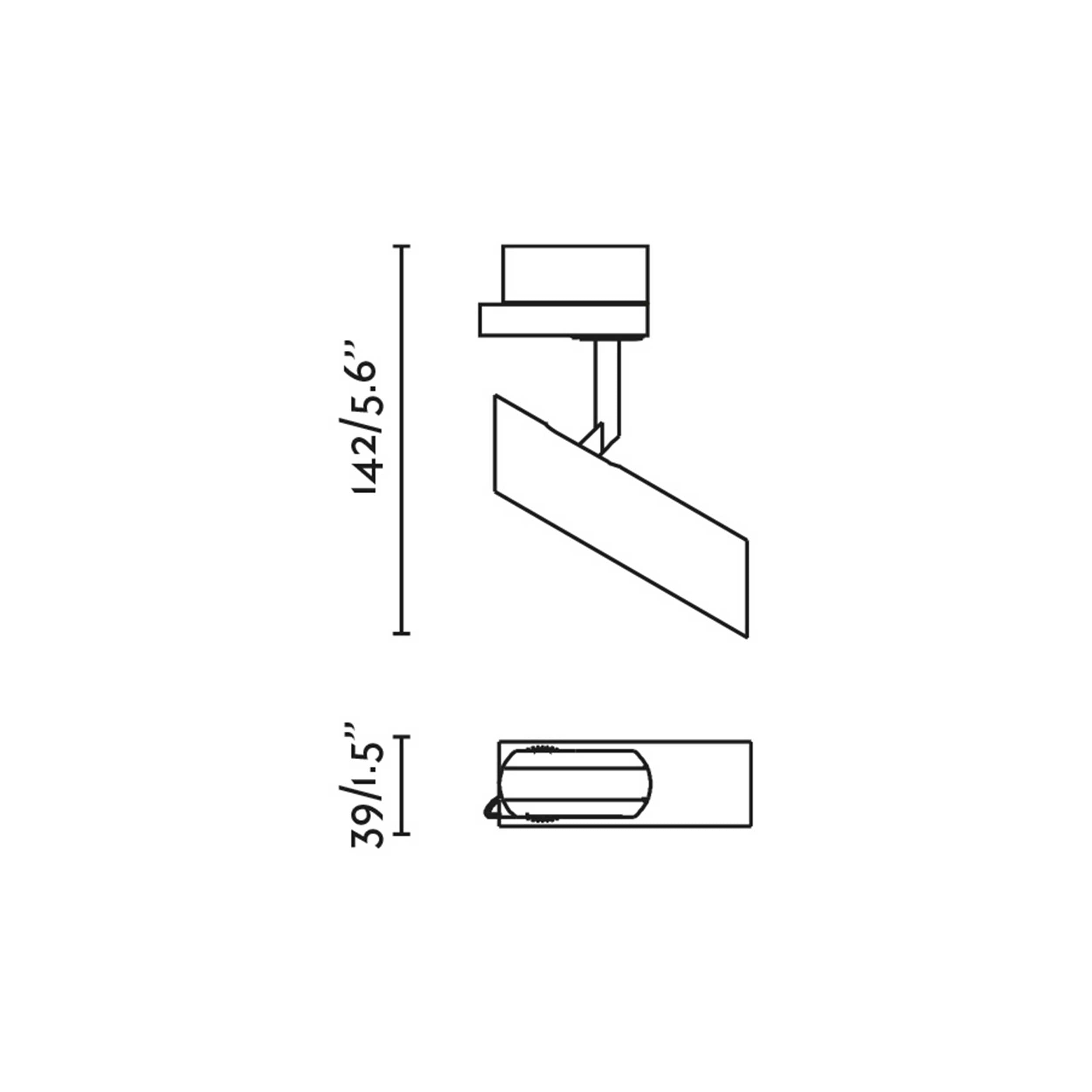 LED stropna svjetiljka Faro Leo za 3F tračnicu