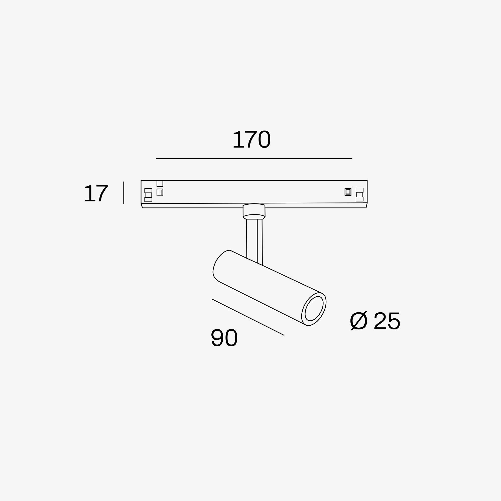 Internova Sottile LED svítidlo pro 48V lištu bílé