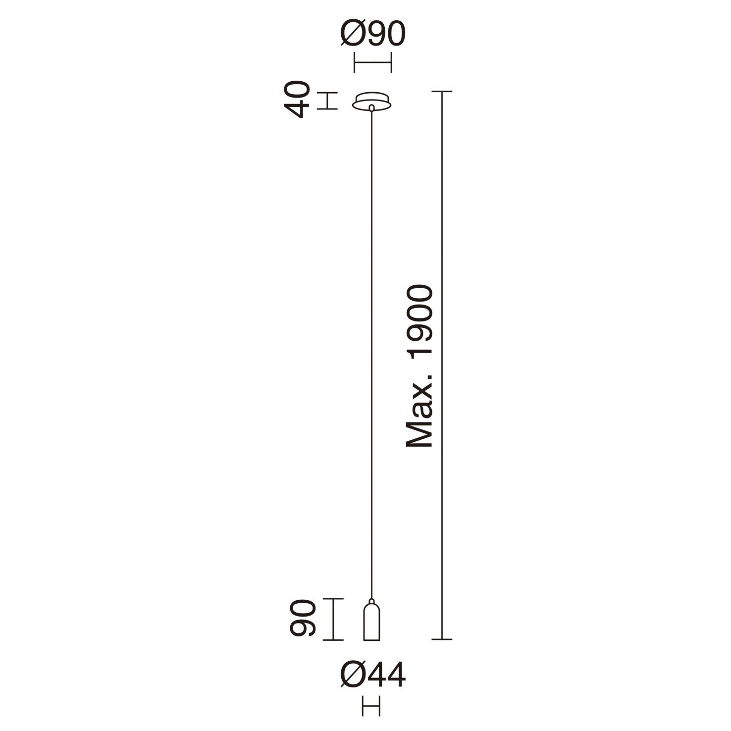 Exo Atu style E27 závěsné svítidlo chromové