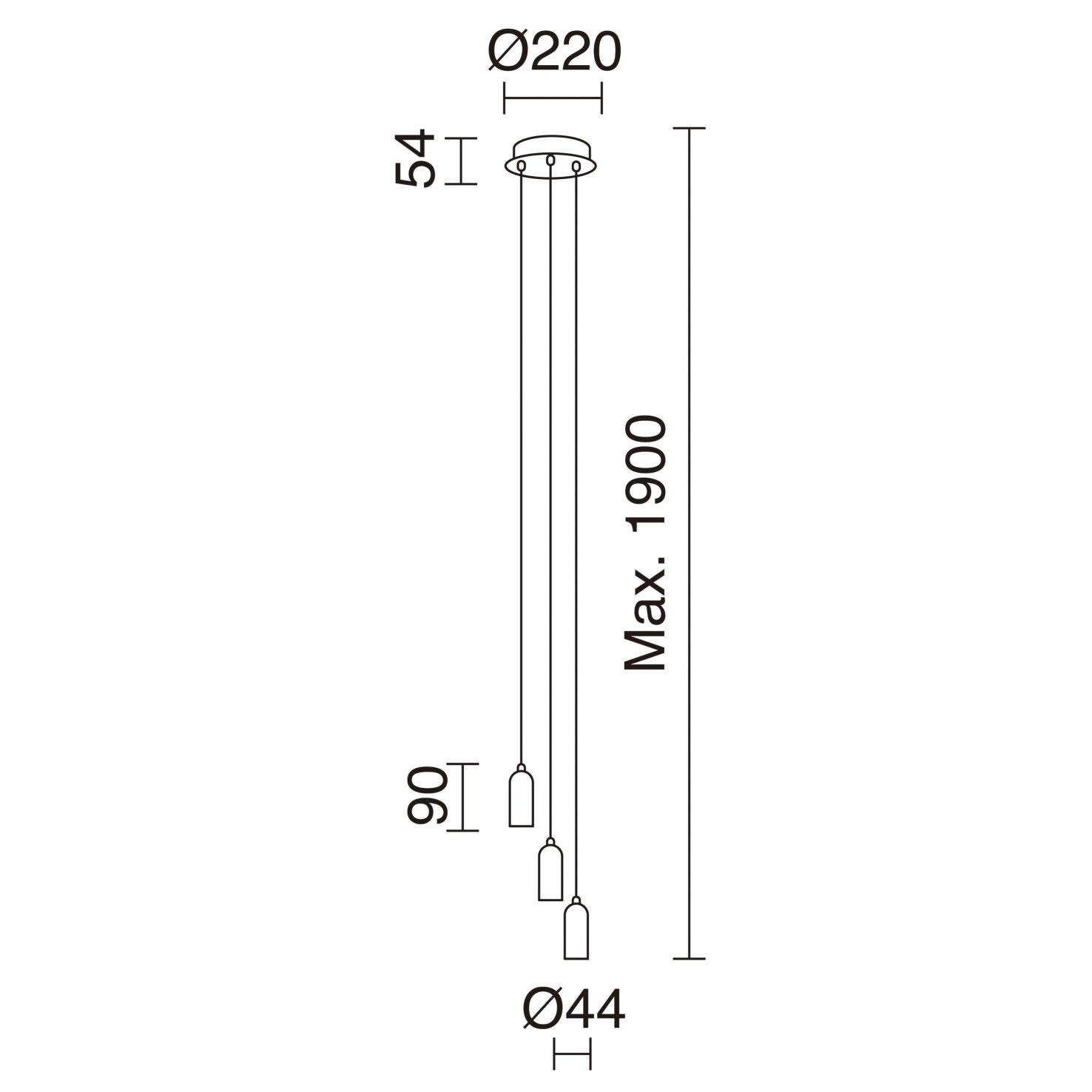 Exo Atu style E27 závěsné svítidlo bílé