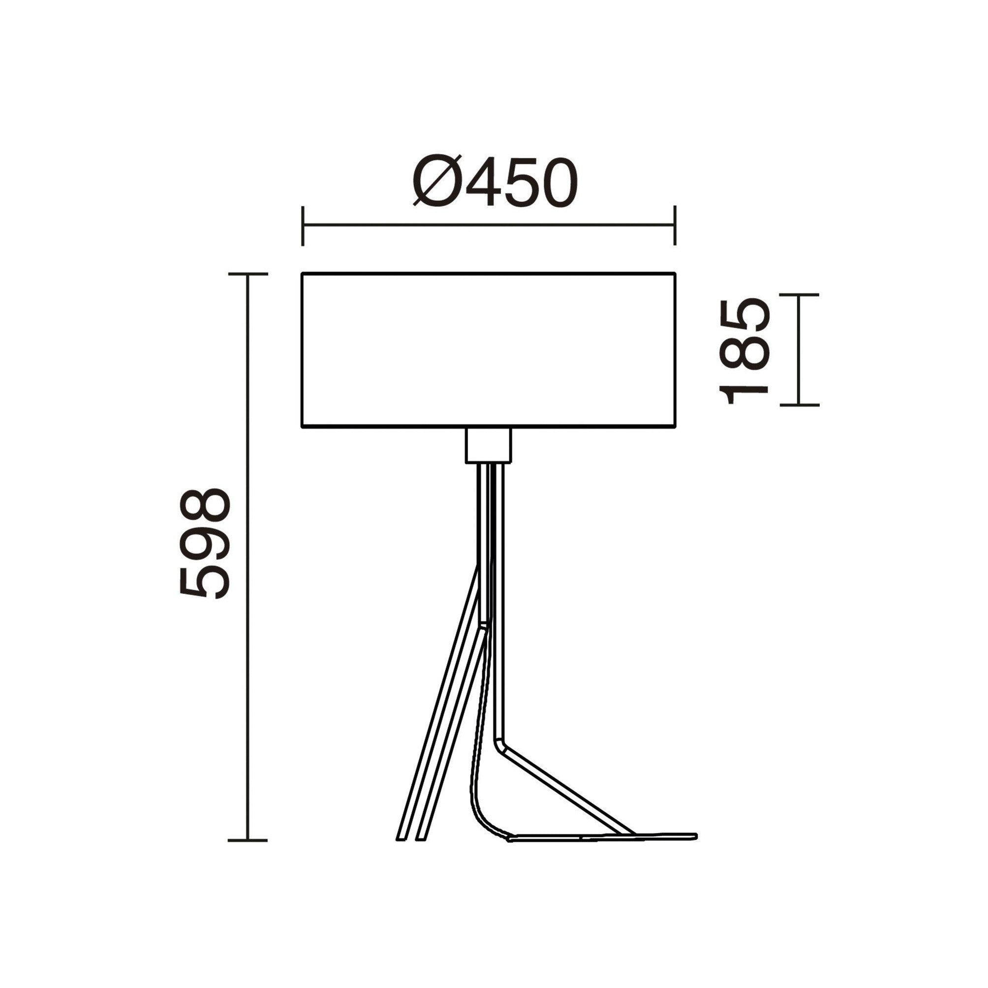 Exo Diagonal E27 stolní svítidlo černé