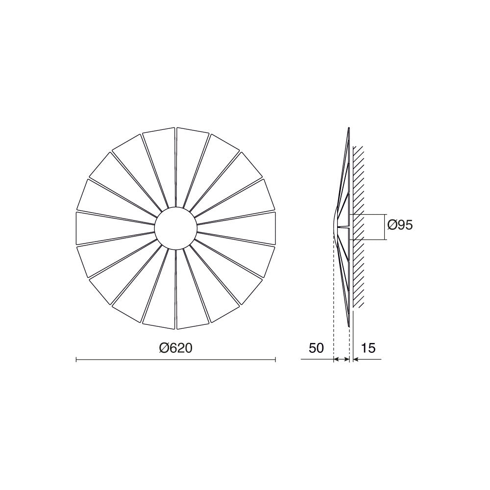 Exo Eye LED nástěnné svítidlo