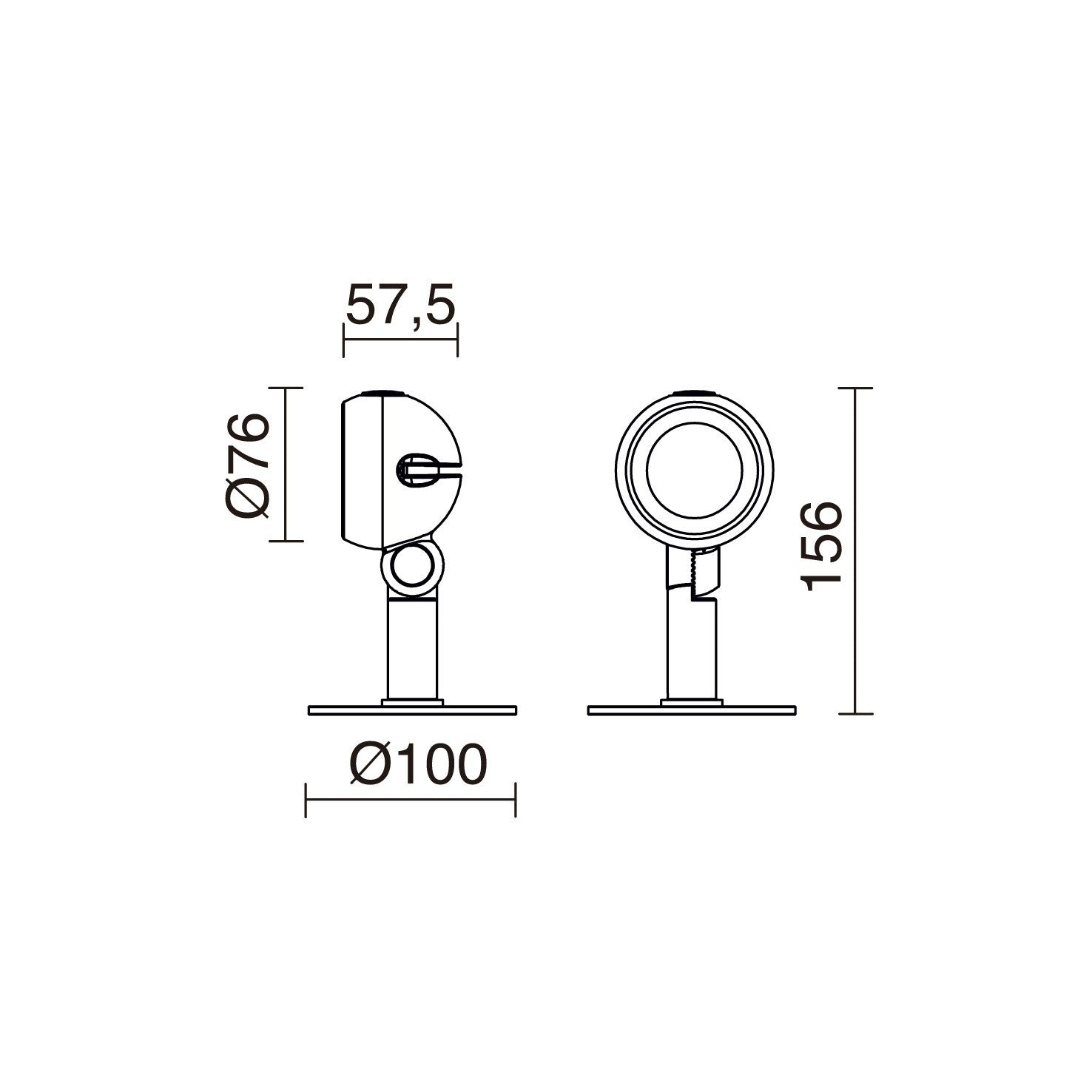 Cristher Gibson Surf LED bodové svítidlo