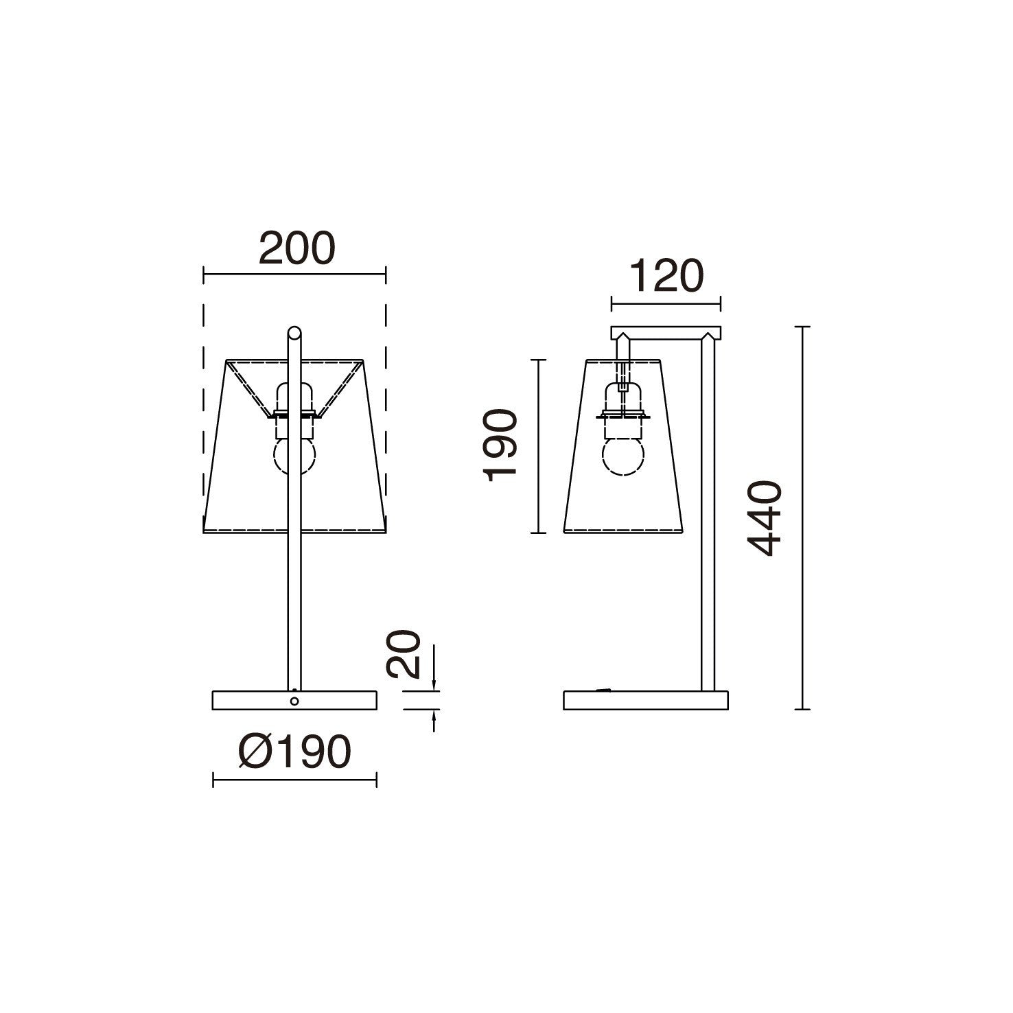 Exo Nemo T E27 stolní svítidlo hnědé