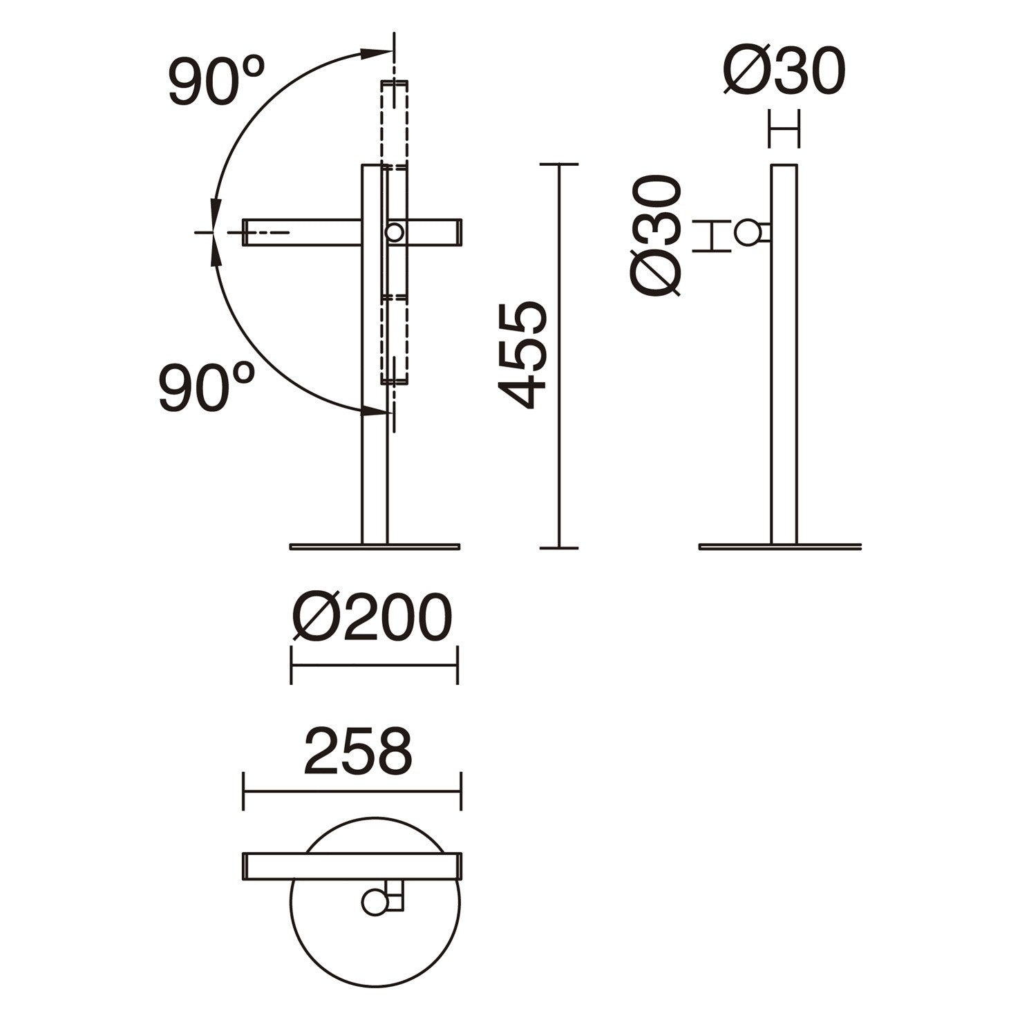 Exo Tania T LED stolní svítidlo měděné