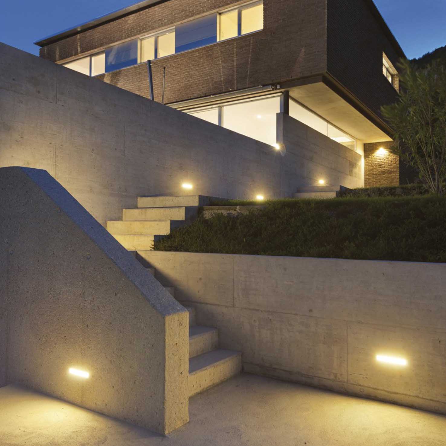 Dopo Barlia LED zápustné svítidlo stříbrné