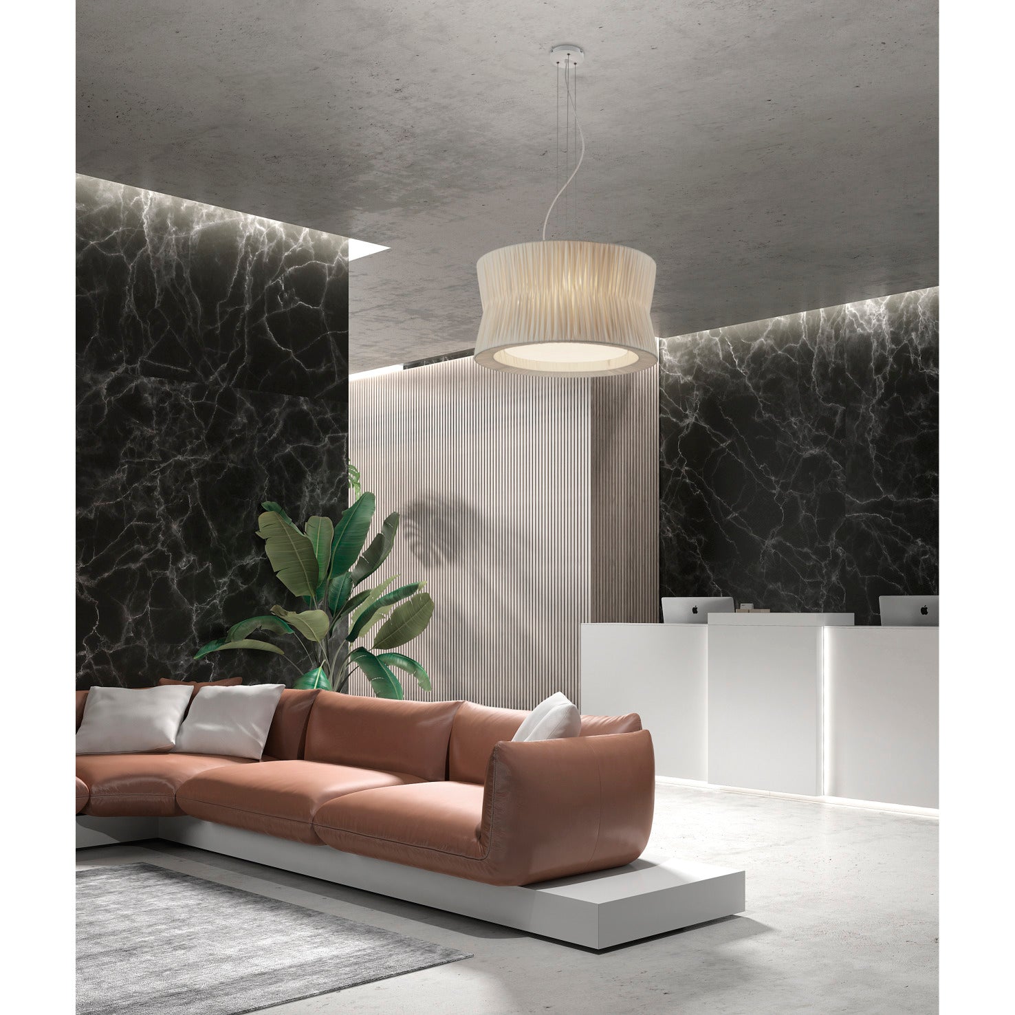 Exo Cora P E27 závěsné svítidlo černé