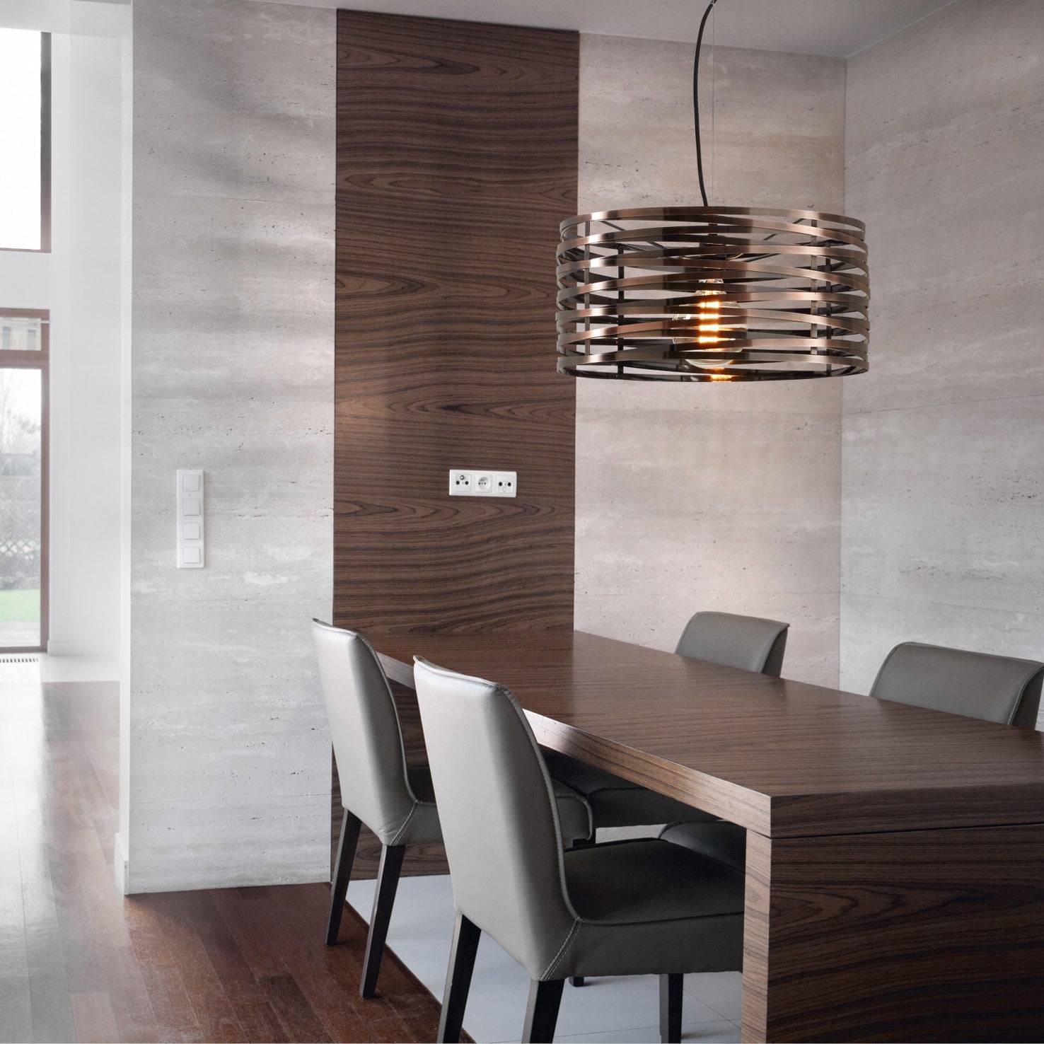 Exo Sira E27 závěsné svítidlo měděné