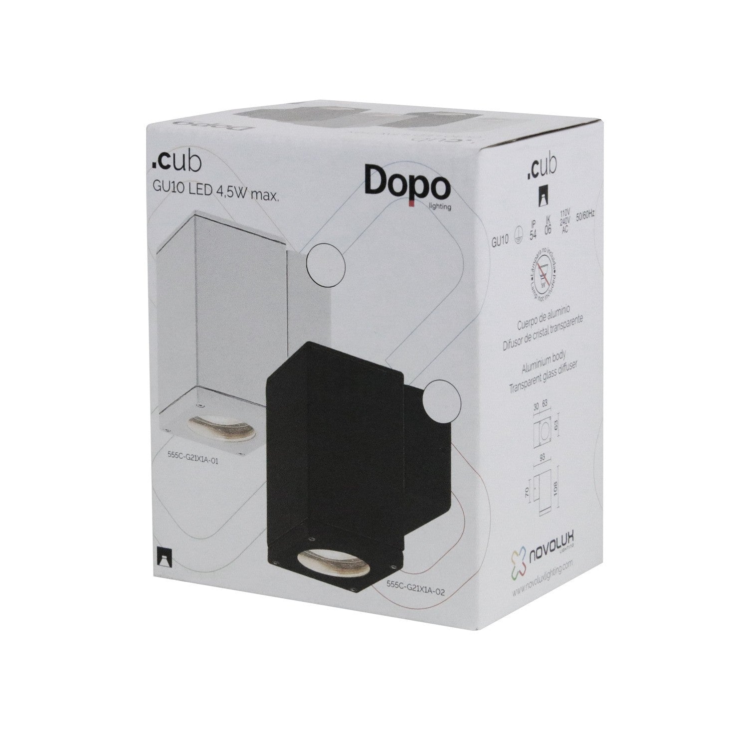 Dopo Cub down GU10 přisazené svítidlo bílé