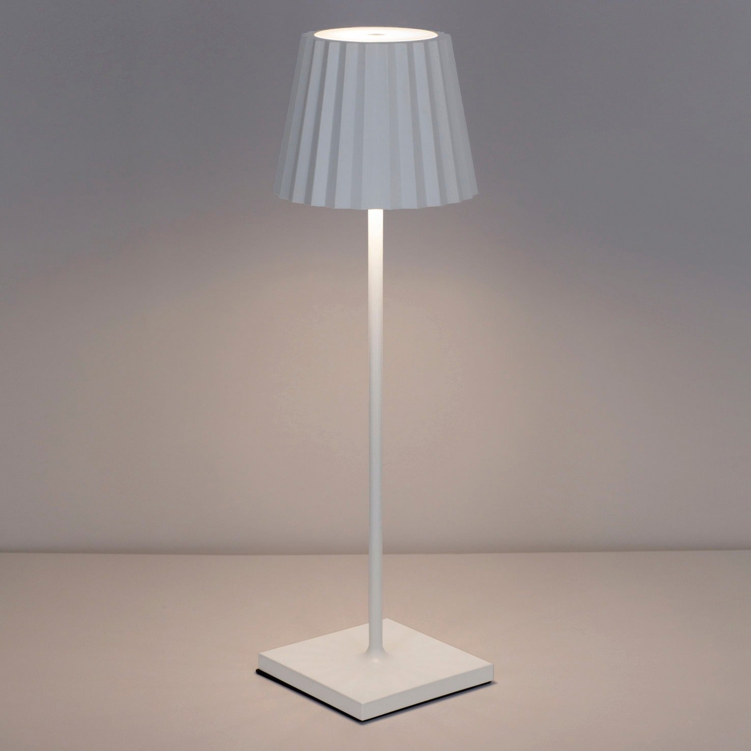 Dopo Litta Round LED přenosná lampa bílá