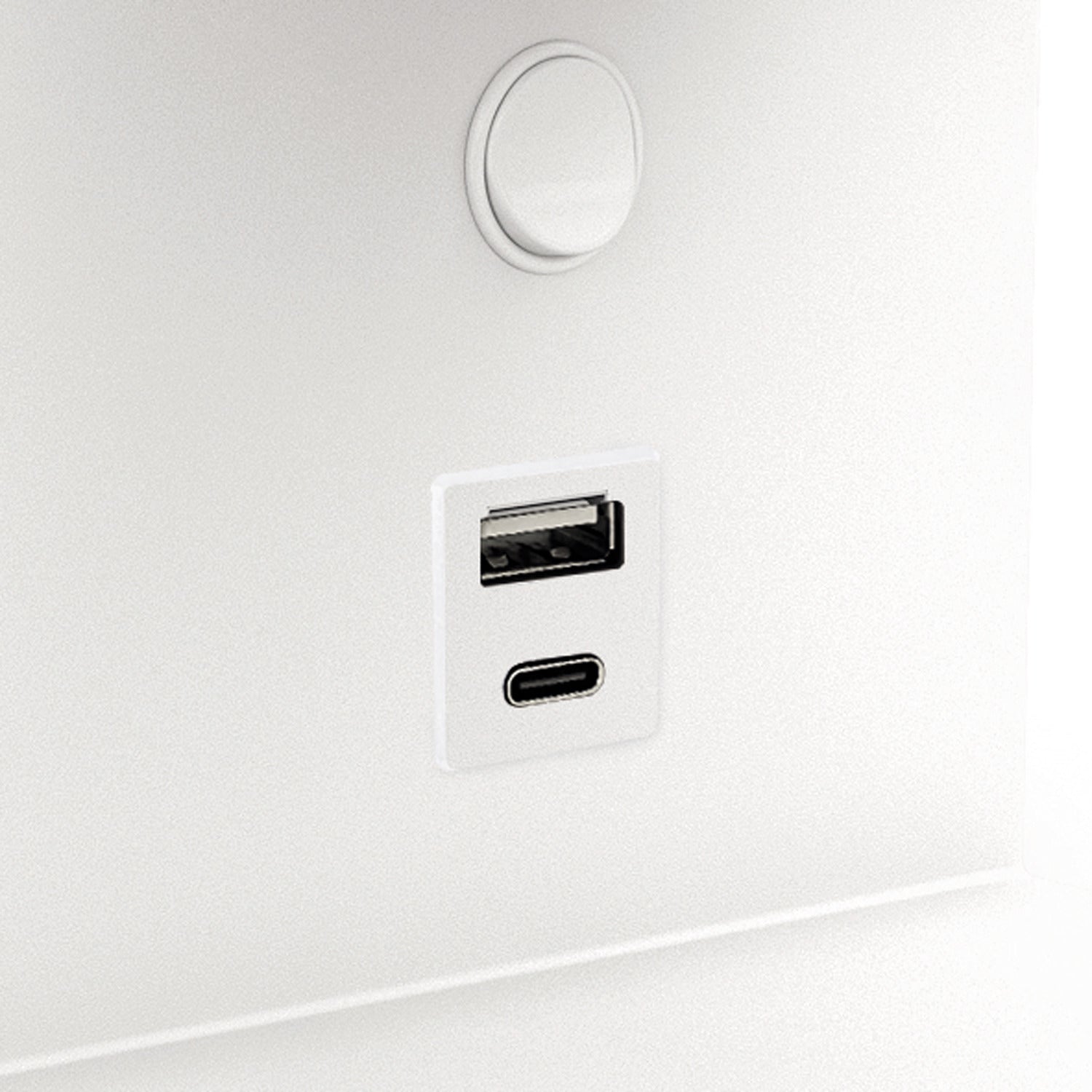 Exo Serene USB LED nástěnné svítidlo bílé