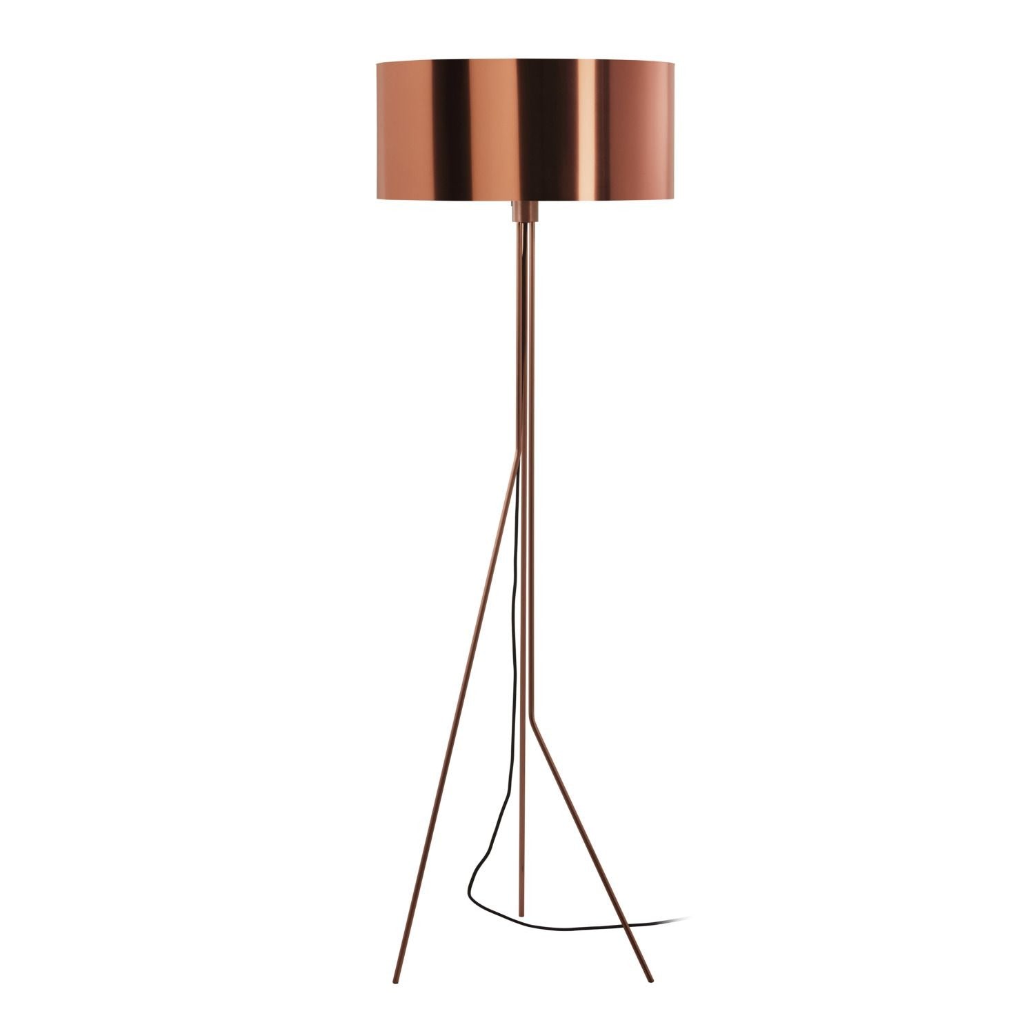 Exo Diagonal F E27 stojací svítidlo měděné