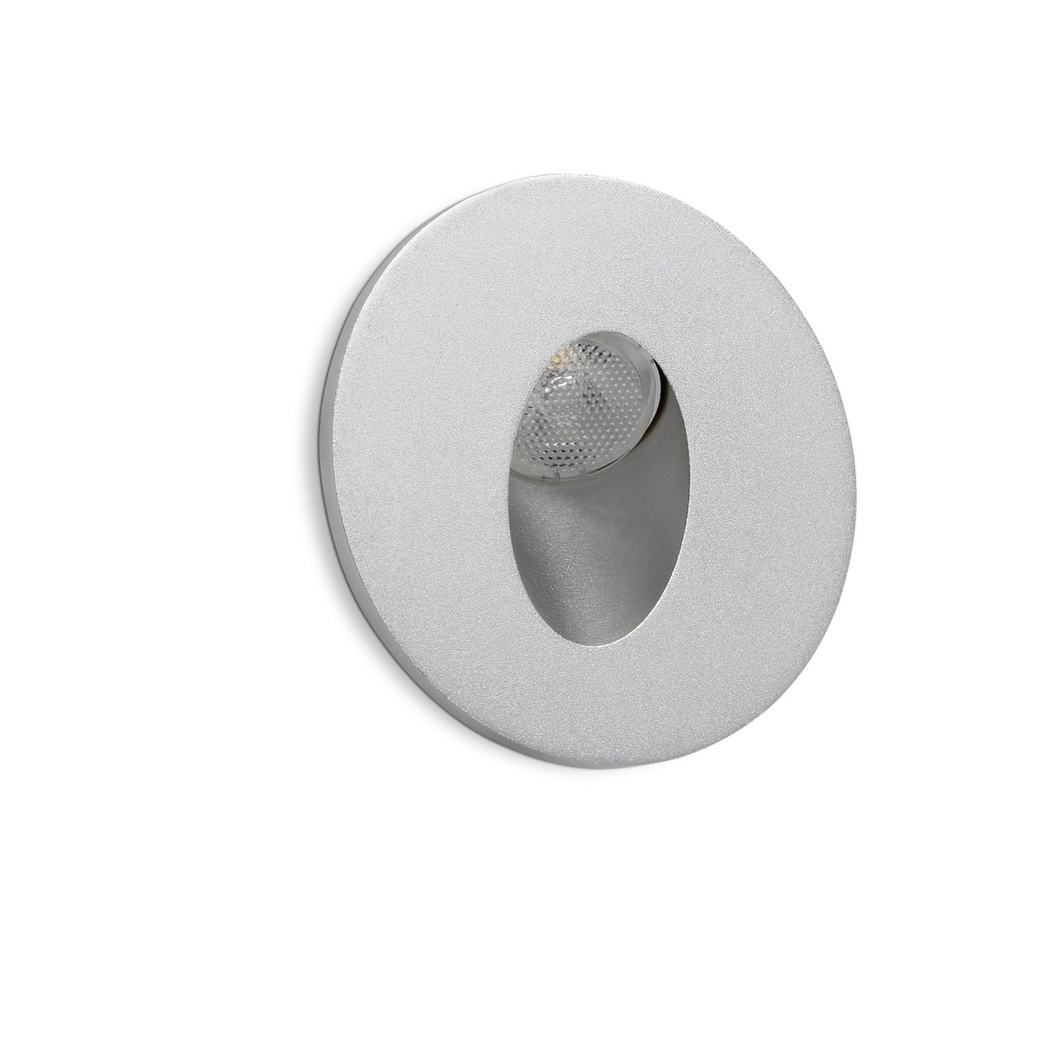 Indeluz Ligur Round LED zápustné svítidlo stříbrné