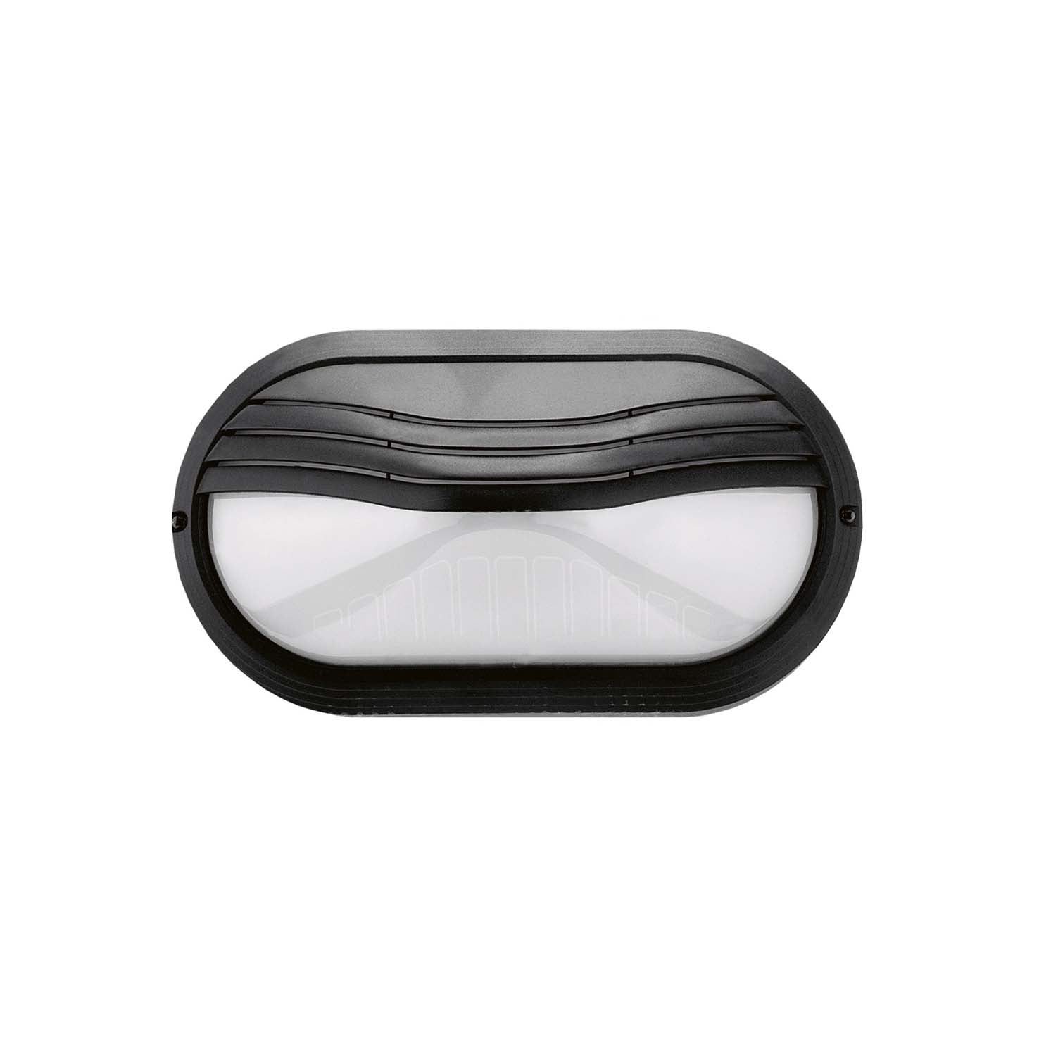 Cristher Plaff oval hood E27 přisazené svítidlo černé