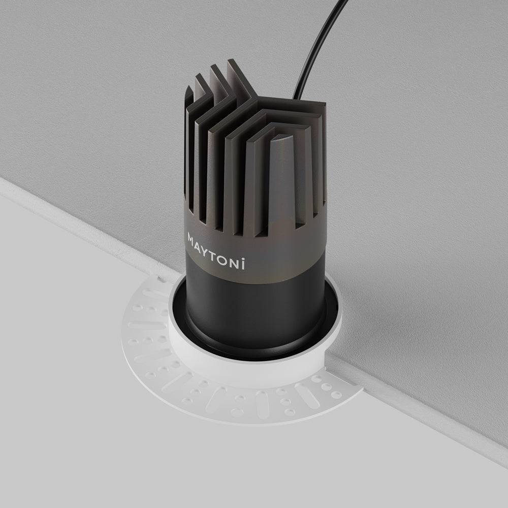 Maytoni Dip LED 50° ugradbena kružna svjetiljka za dolje, crna
