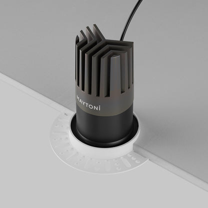 Maytoni Dip LED 50° ugradbena kružna svjetiljka za dolje, crna