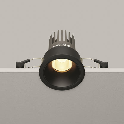 Maytoni Dip LED 50° ugradbena kružna svjetiljka za dolje, crna