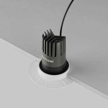 Maytoni Dip LED 50° ugradbena kružna svjetiljka za dolje, crna