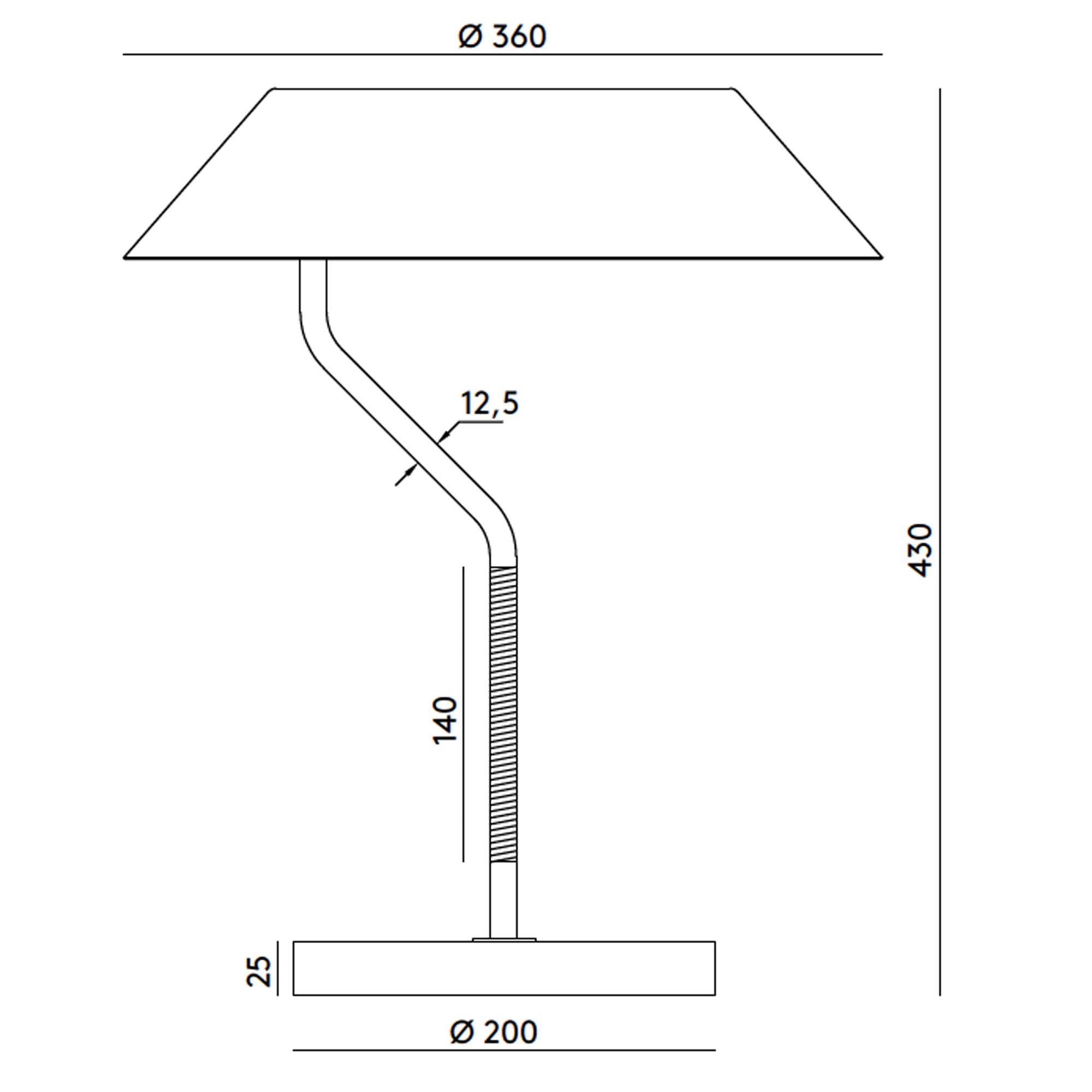 Aromas Aider E27 stolní svítidlo