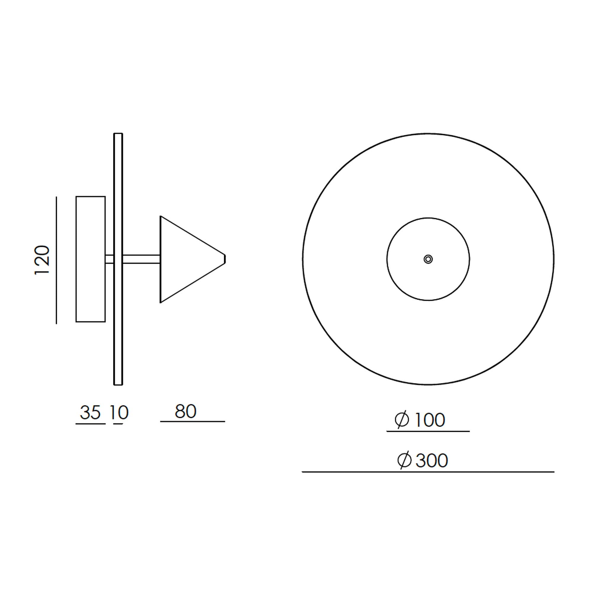 Aromas Anza LED nástěnné svítidlo alabastr