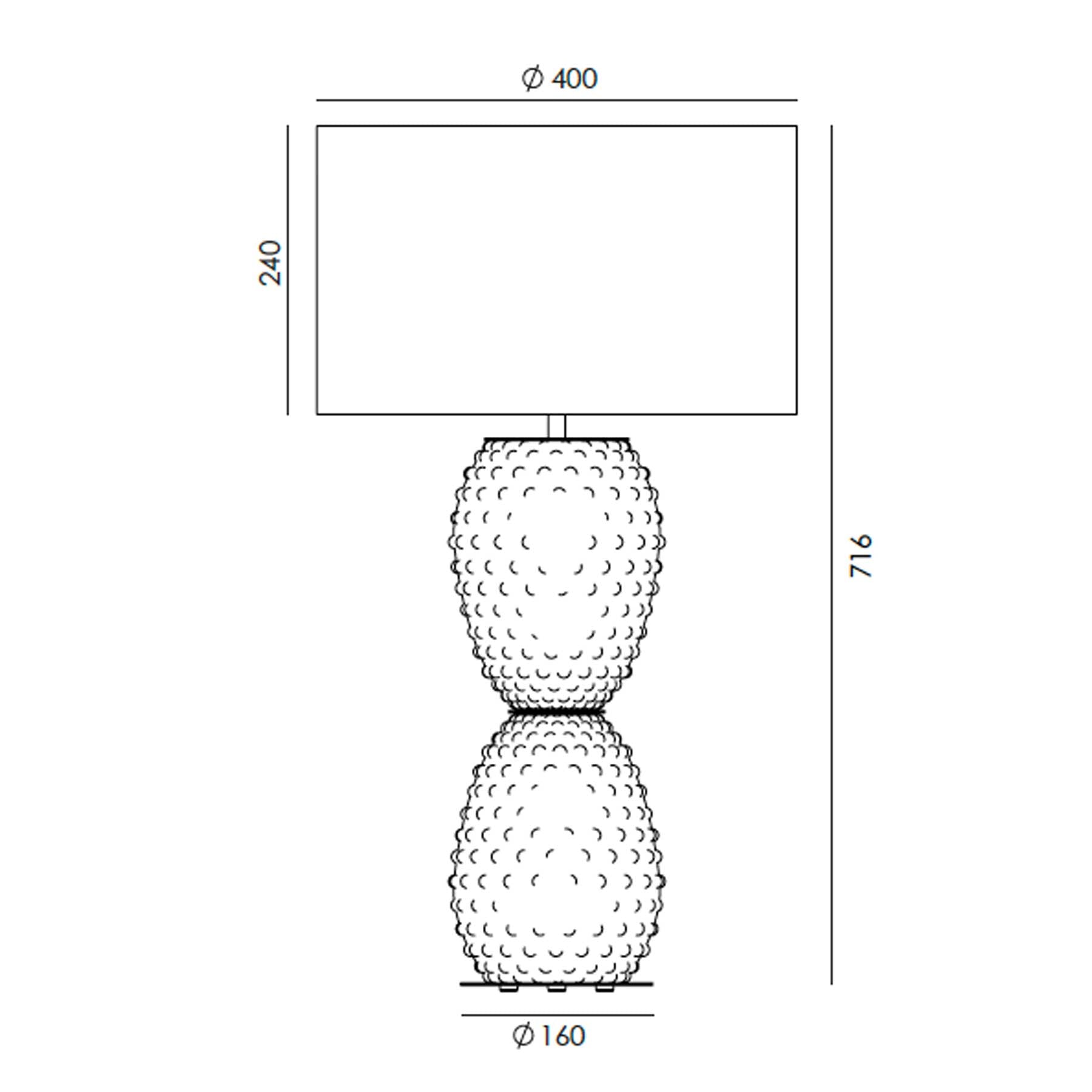 Aromas Cactus E27 stolní svítidlo