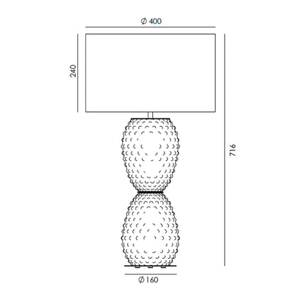 Aromas Cactus E27 stolní svítidlo