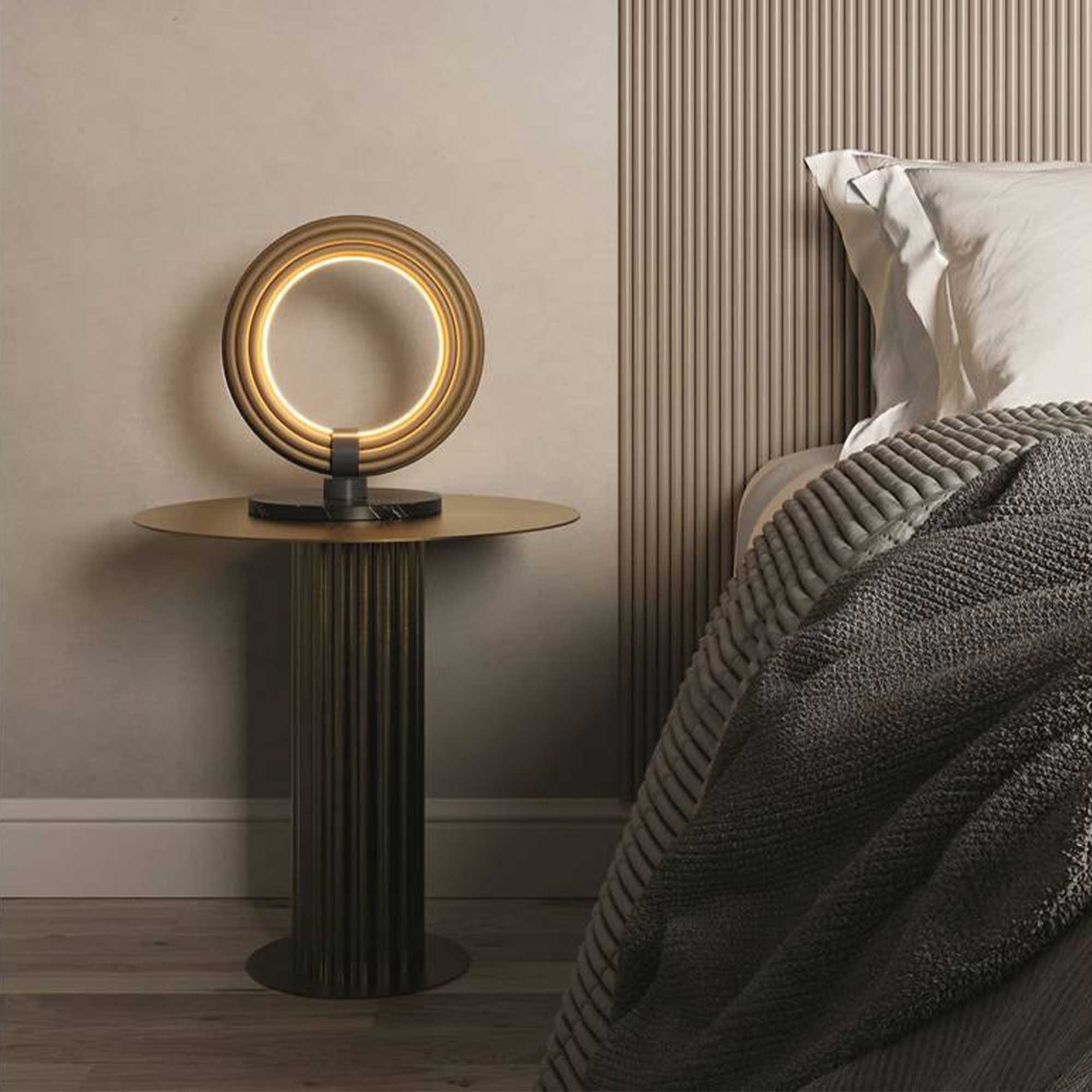 Aromas Elli LED stolní kruhové svítidlo stmívatelné