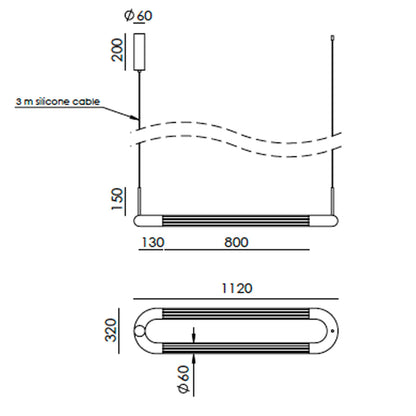 Aromas Iman LED závěsné svítidlo