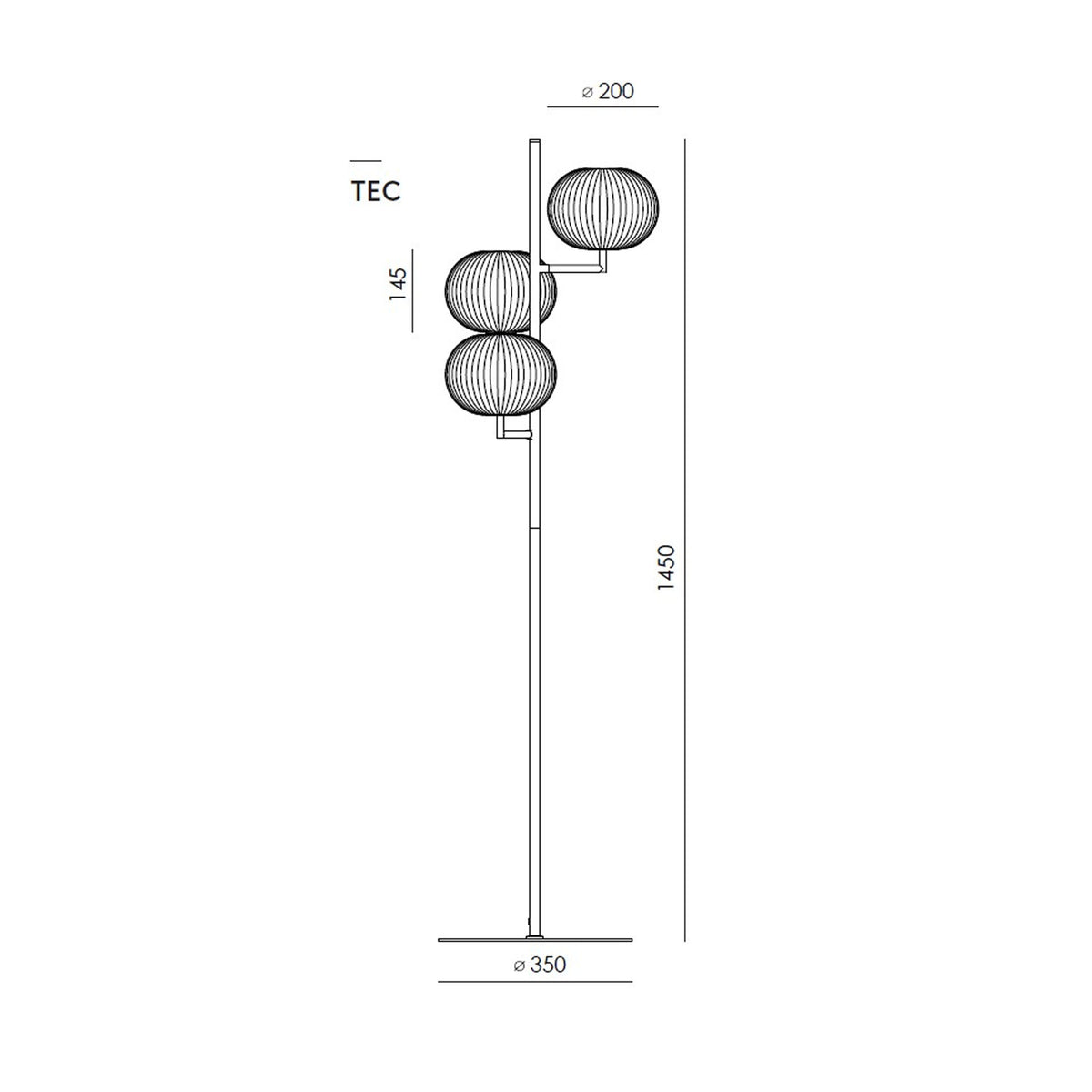 Aromas Irzo G9 podna lampa