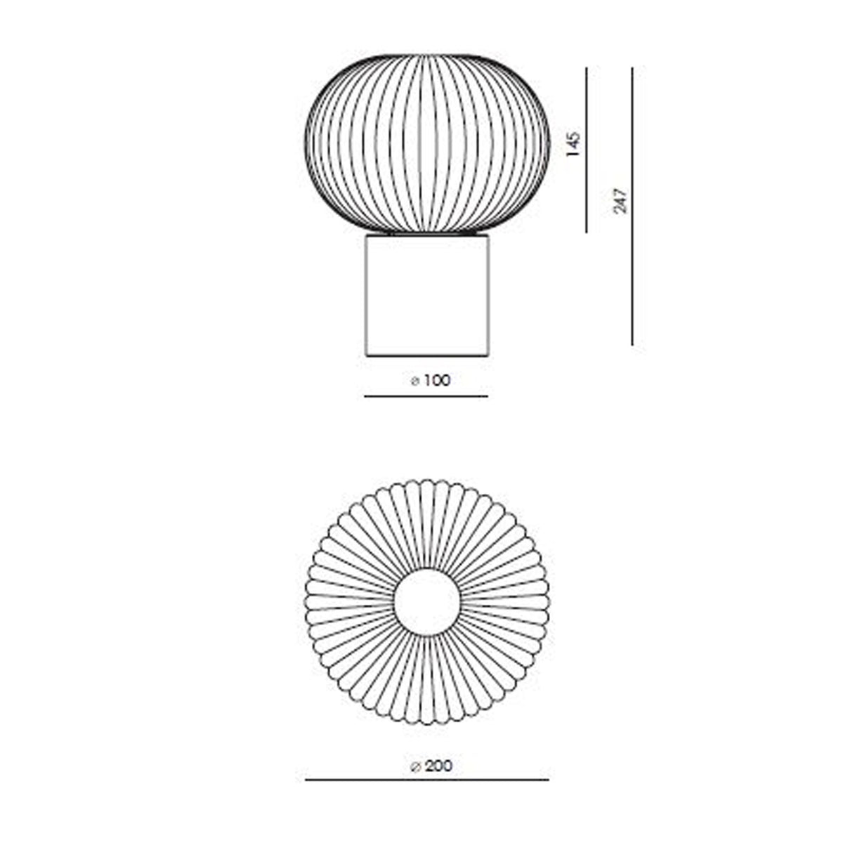 Aromas Irzo G9 stolna lampa