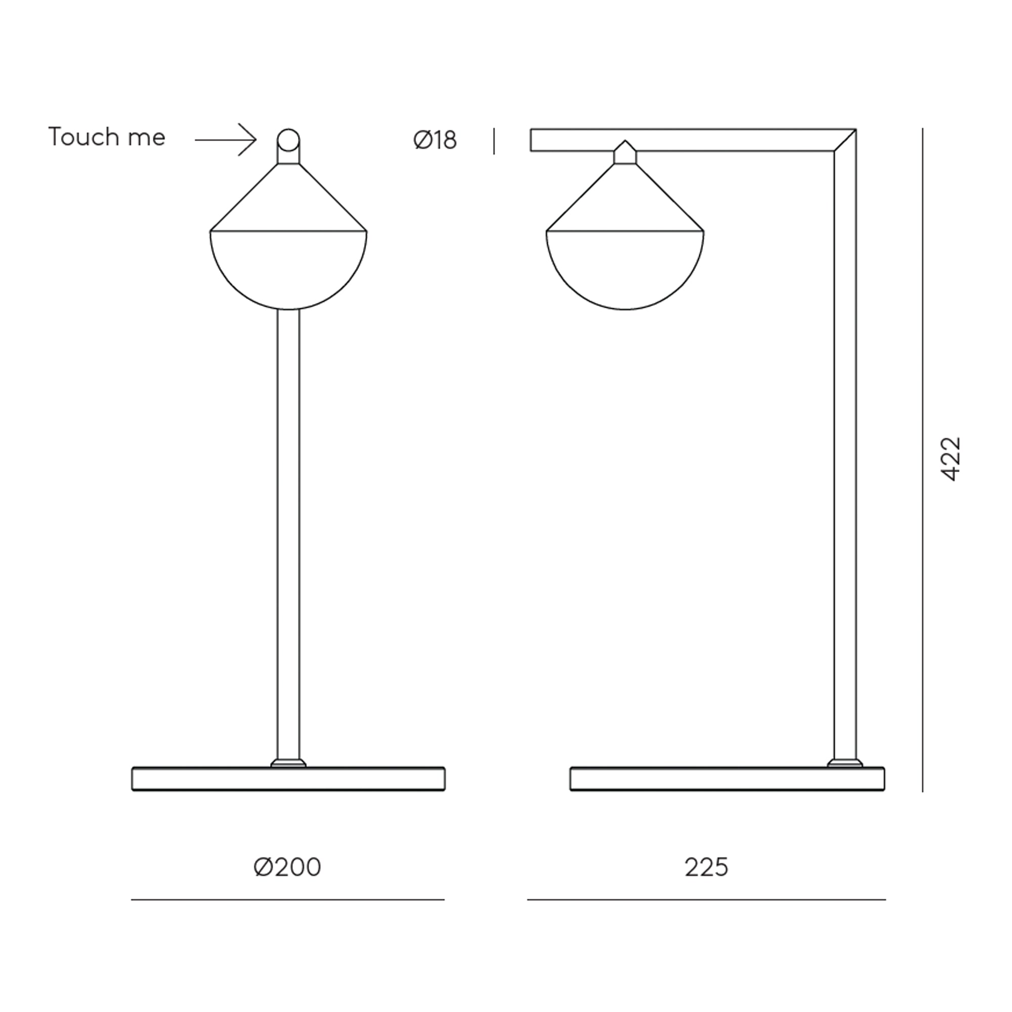 Aromas Nino LED stolní svítidlo