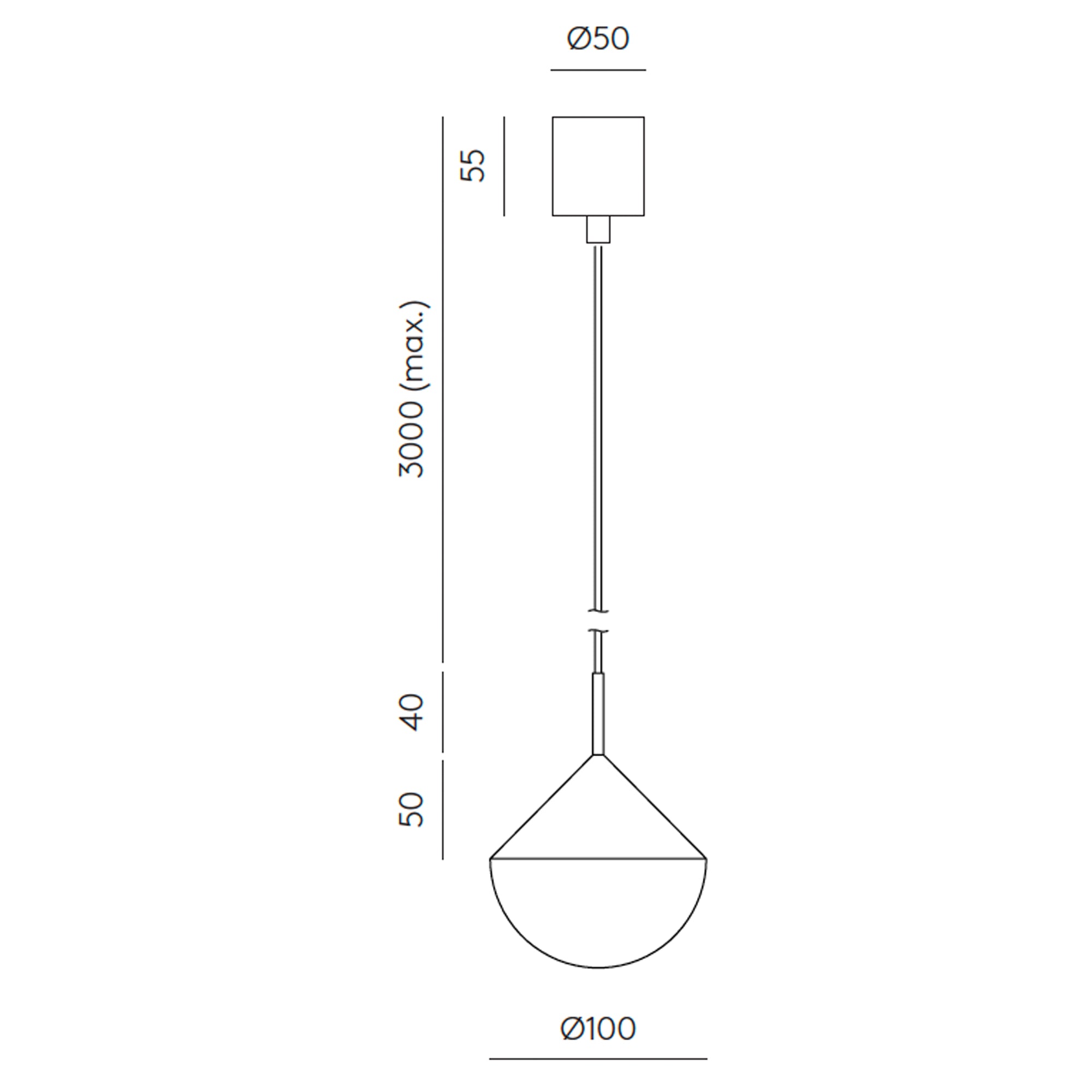Aromas Nino LED závěsné svítidlo