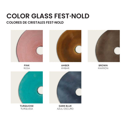 Aromas Nold E27 staklena zidna svjetiljka