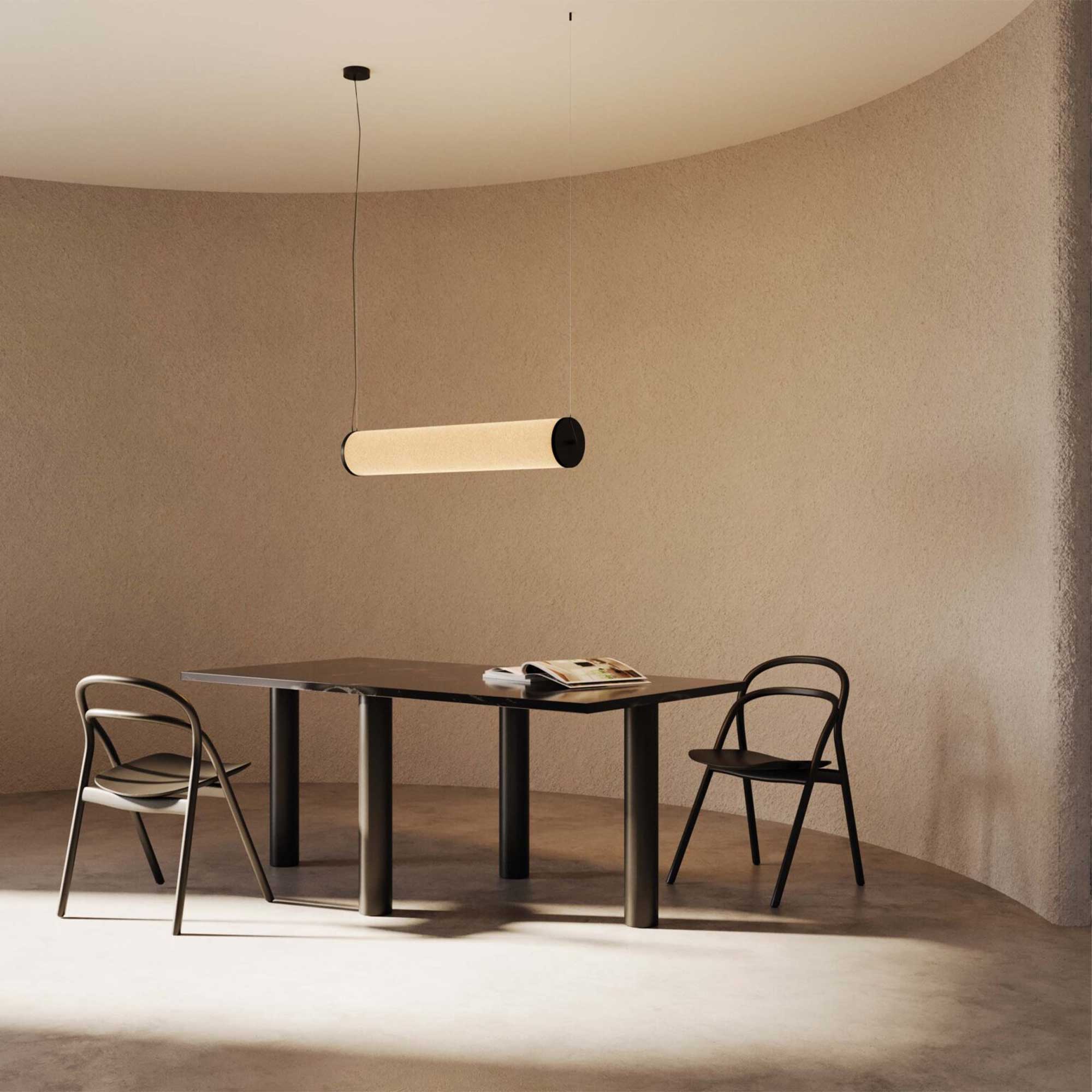 Aromas Nooi L T8 závěsné svítidlo lněné