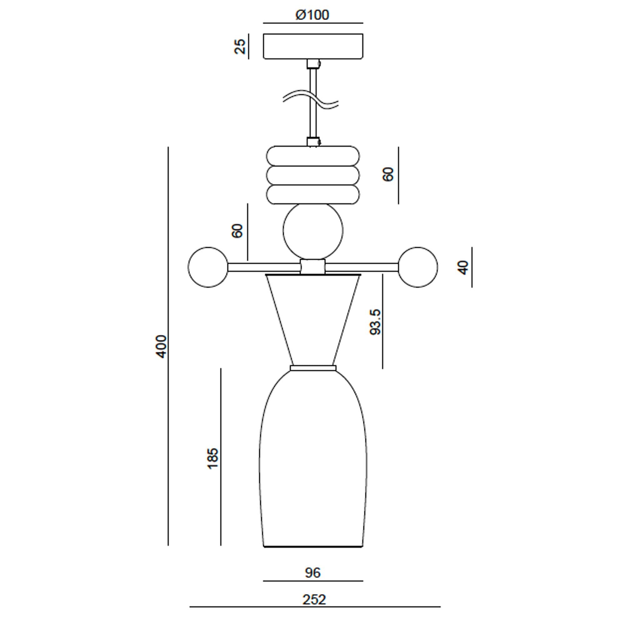 Aromas Nuro GU10 závěsné svítidlo