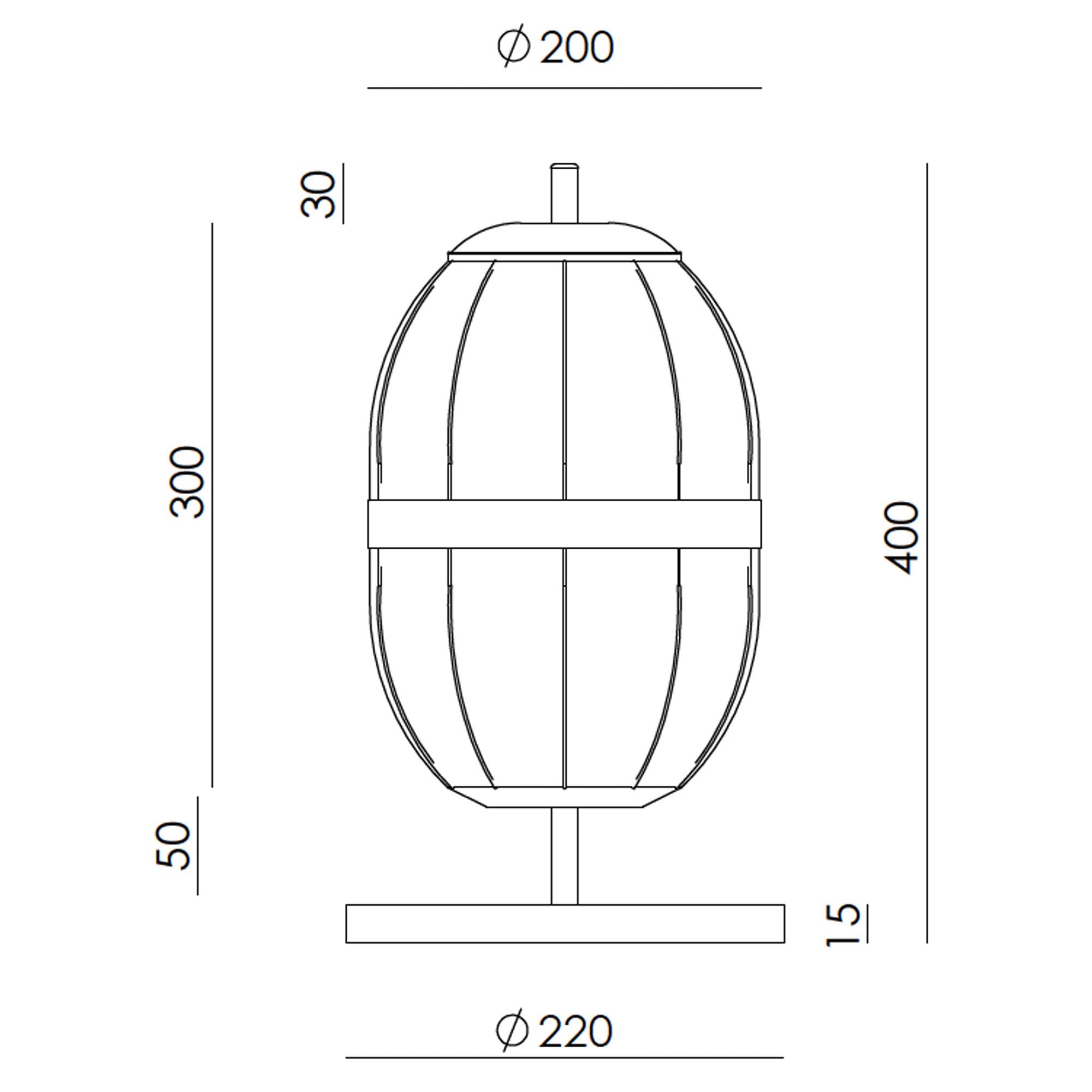 Aromas Pull G9 stolní látkové svítidlo