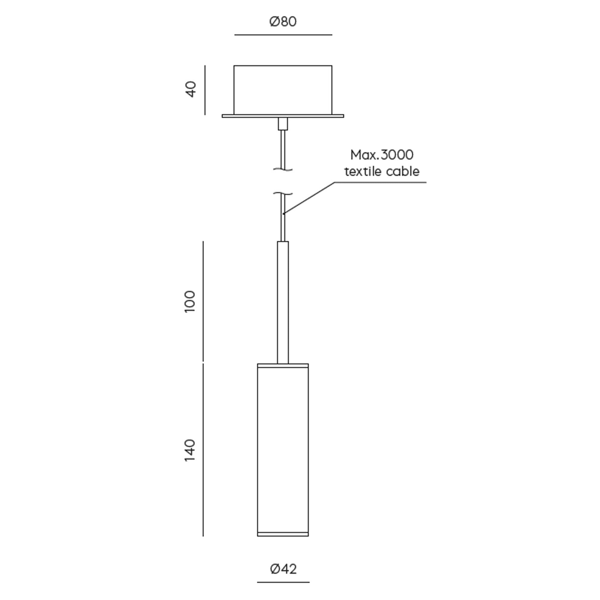 Aromas Tura LED závěsné kožené svítidlo