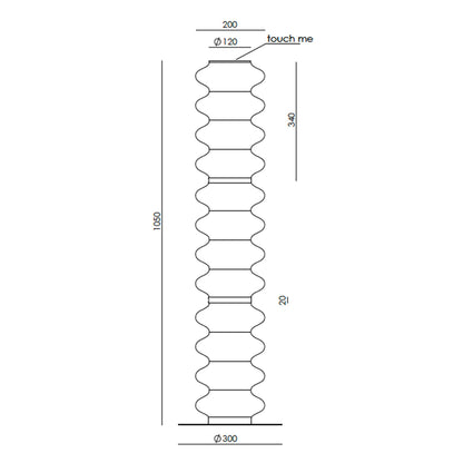 Aromas Vitree L LED stojací svítidlo