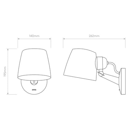 Astro Imari E27 nástěnné nastavitelné svítidlo